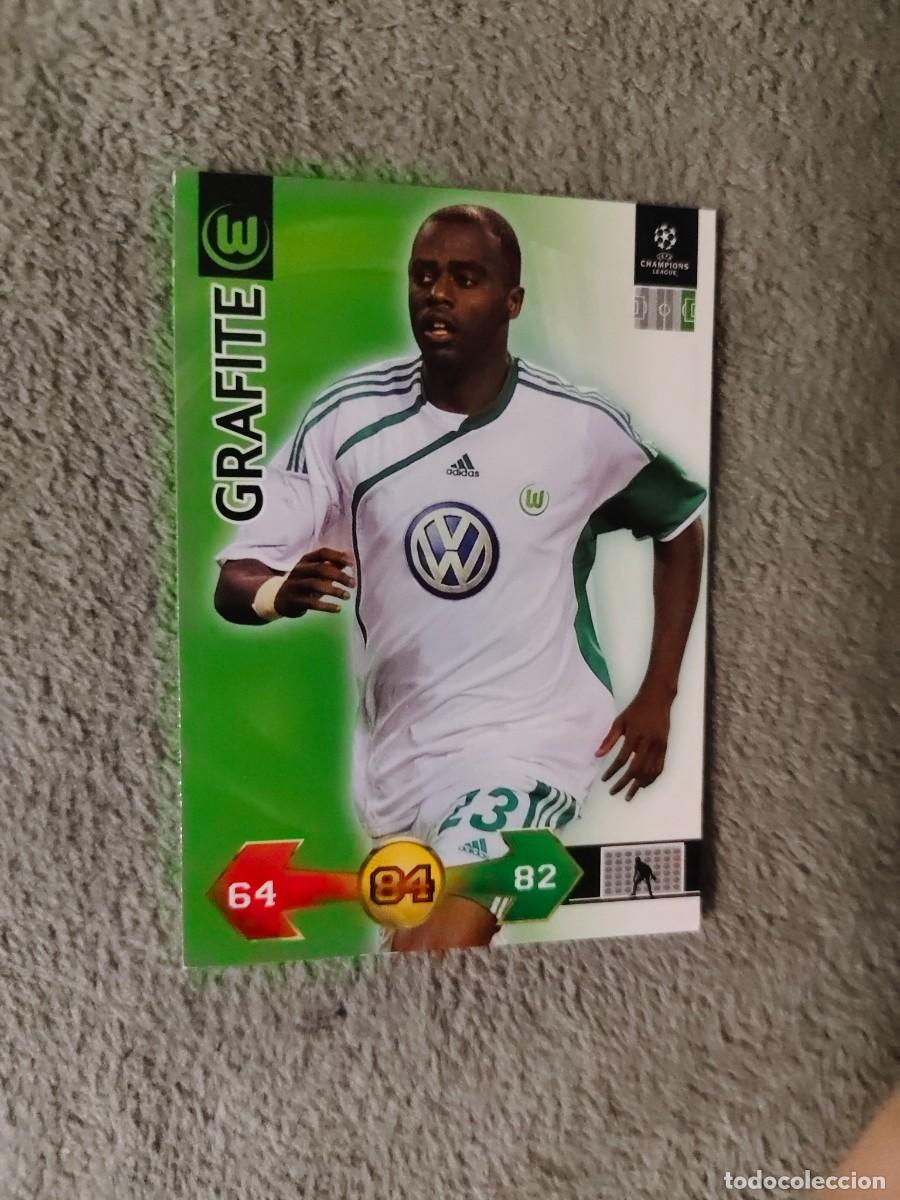 Cromos de f&uacute;tbol: SUPER STRIKES 2009 10 GRAFITE VFL WOLFSBURG ADRENALYN PANINI CHAMPIONS LEAGUE 09 2010 AAO