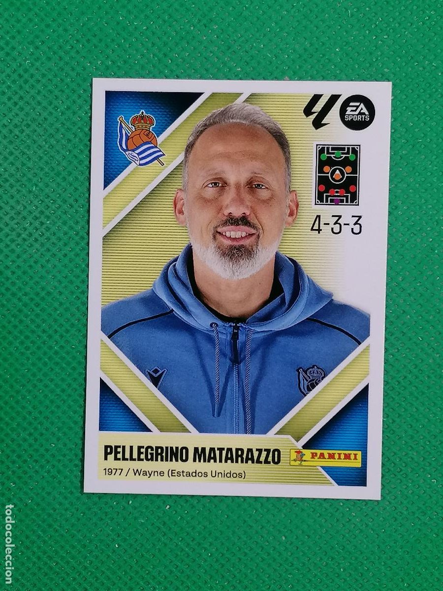 Cromos de f&uacute;tbol: 2 PELLEGRINO MATARAZZO REAL SOCIEDAD ⚽ PANINI LIGA ESTE 26 27 2026 2027 ⚽