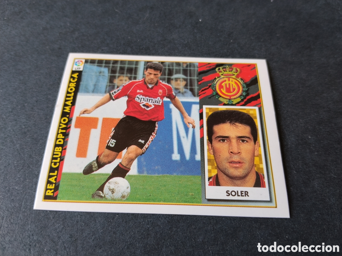 Cromos de f&uacute;tbol: Cromo futbol Real Club Deportivo Mallorca, Soler 97-98