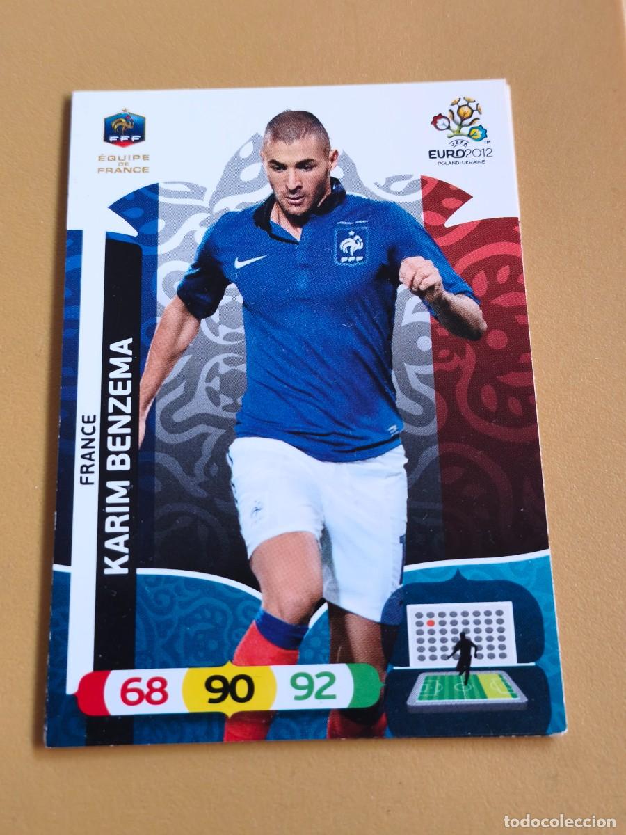 Cromos de f&uacute;tbol: karim benzema, euro 2012 francia