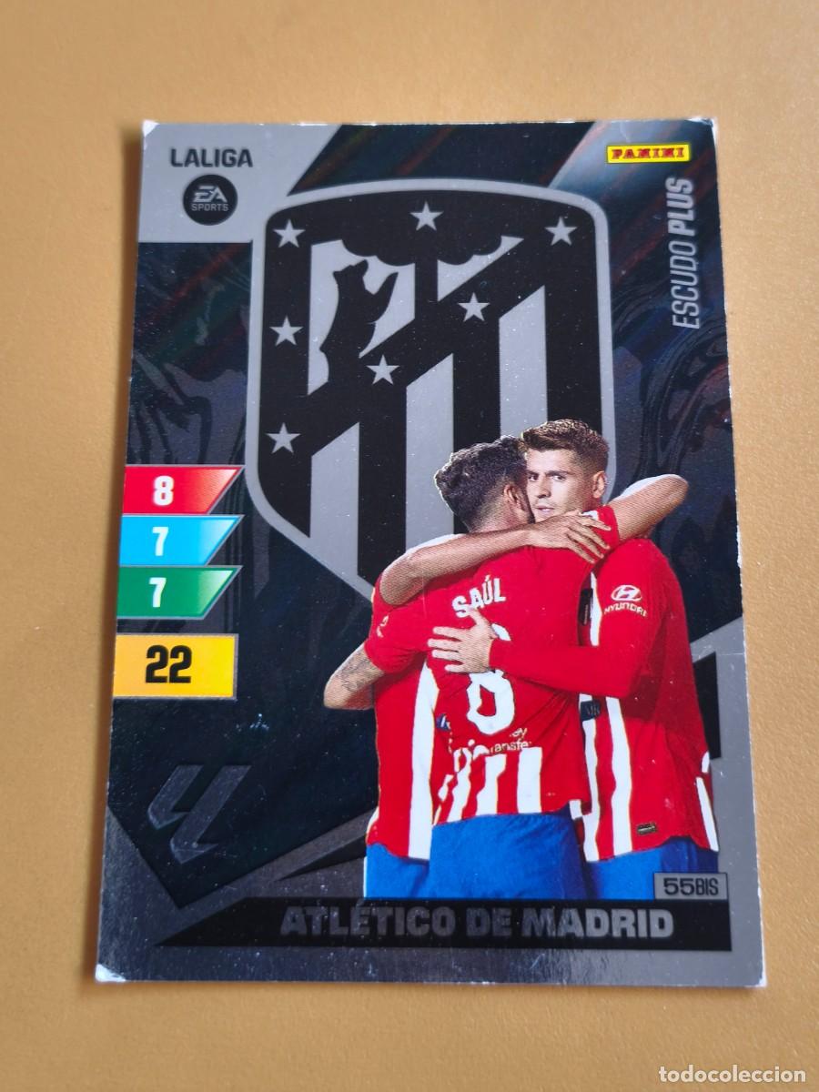 Cromos de f&uacute;tbol: escudo atletico madrid, 2023 24 plus