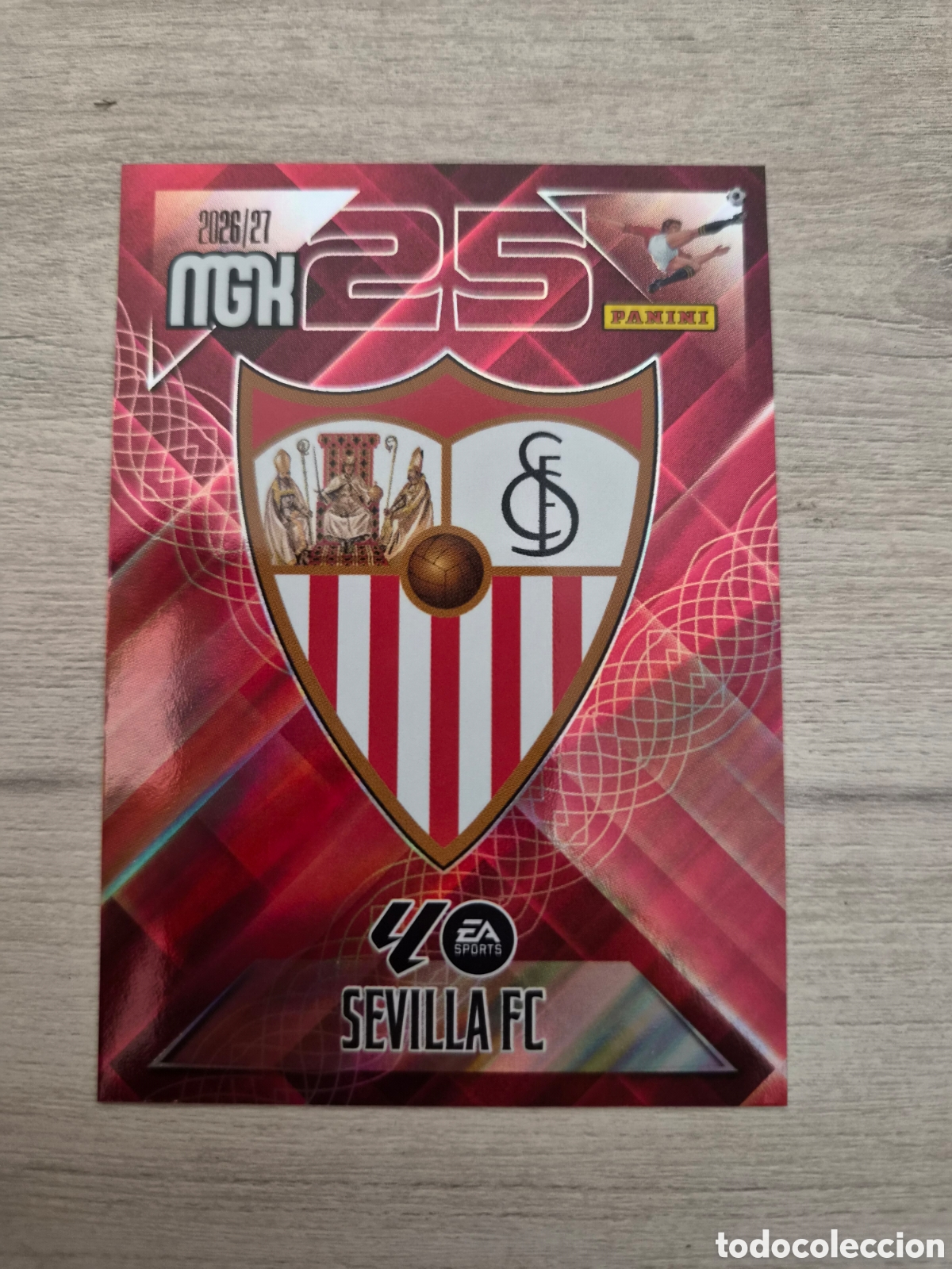 Cromos de f&uacute;tbol: N&deg;325 Escudo Sevilla Megacracks 26/27