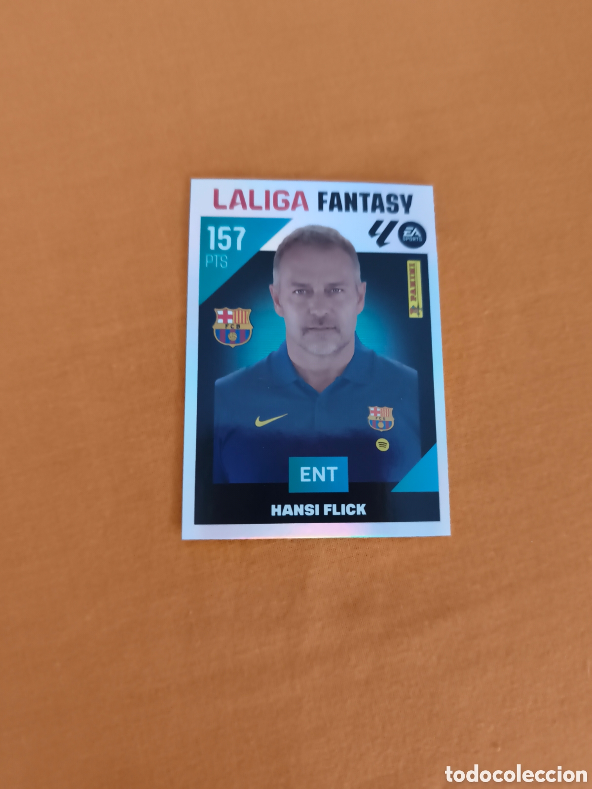Cromos de f&uacute;tbol: CROMO N&Uacute;MERO 1 HANSI FLICK FC BARCELONA LA LIGA FANTASY. LIGA ESTE 26/27. PANINI.