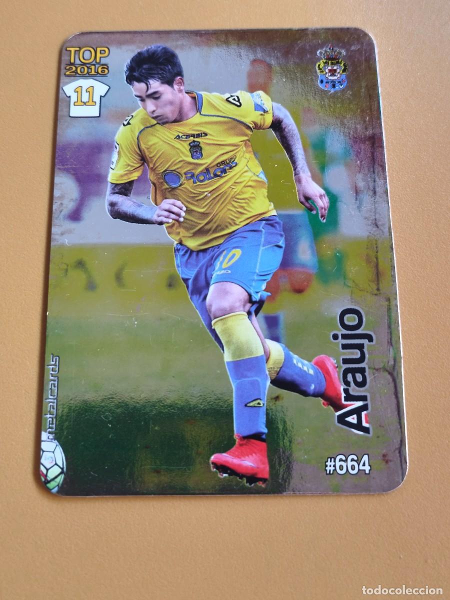 Cromos de f&uacute;tbol: araujo, 2015 top metalcards