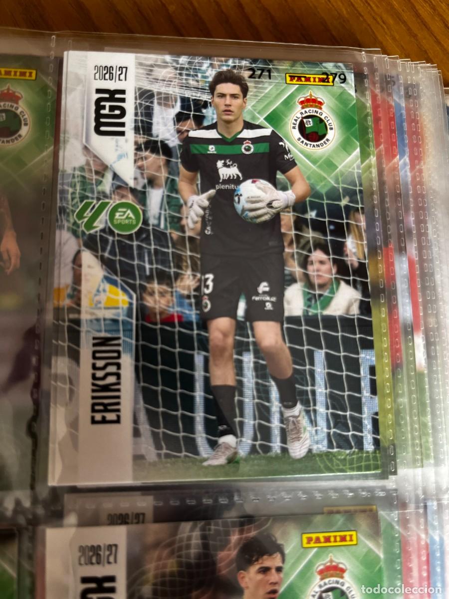 Cromos de f&uacute;tbol: MEGACRACKS MGK 2026 2027 26 27 PANINI N&ordm; 273 ERIKSSON RACING DE SANTANDER