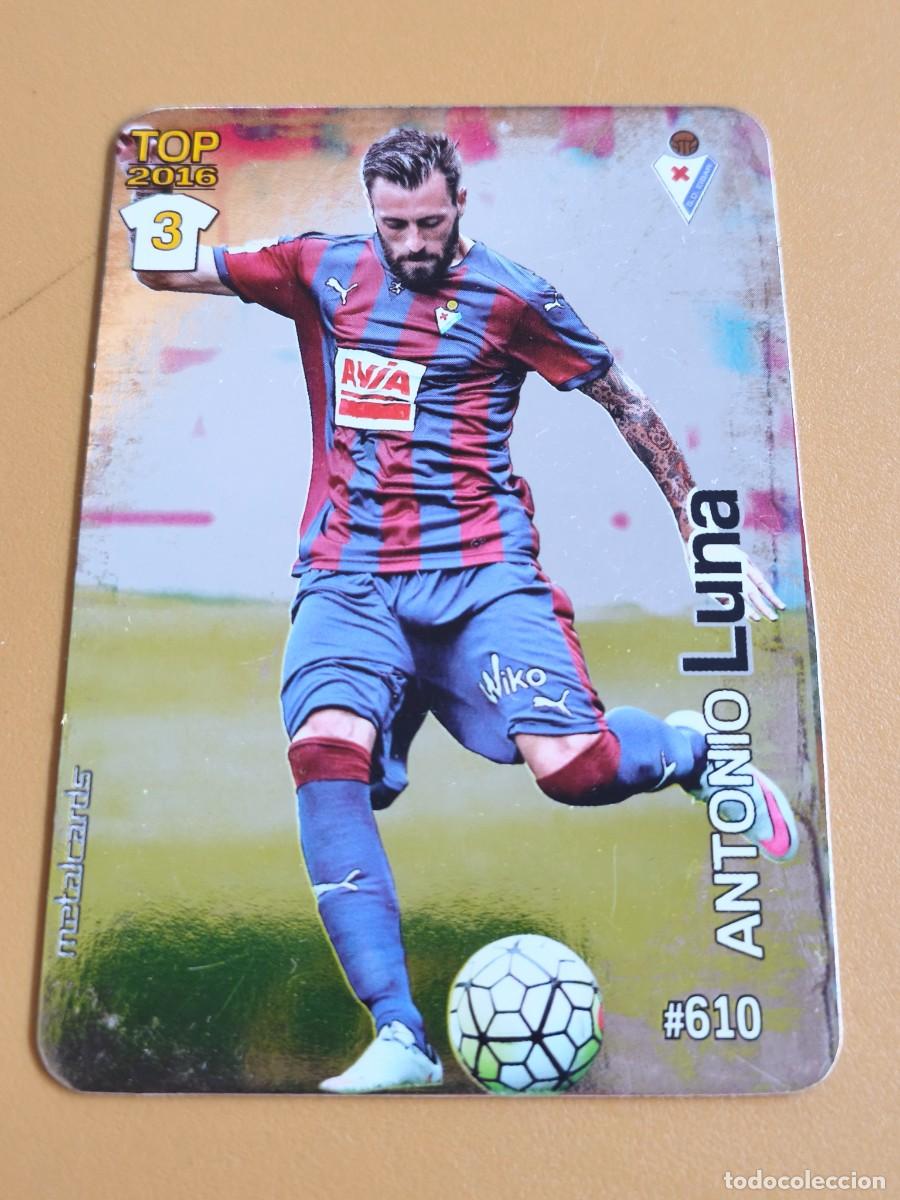 Cromos de f&uacute;tbol: luna, 2015 top metalcards