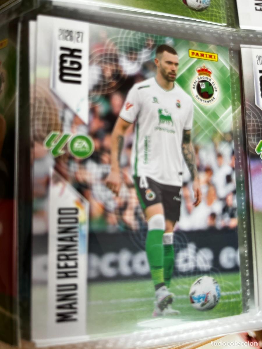 Cromos de f&uacute;tbol: MEGACRACKS MGK 2026 2027 26 27 PANINI N&ordm; 278 MANU HERNANDO RACING DE SANTANDER