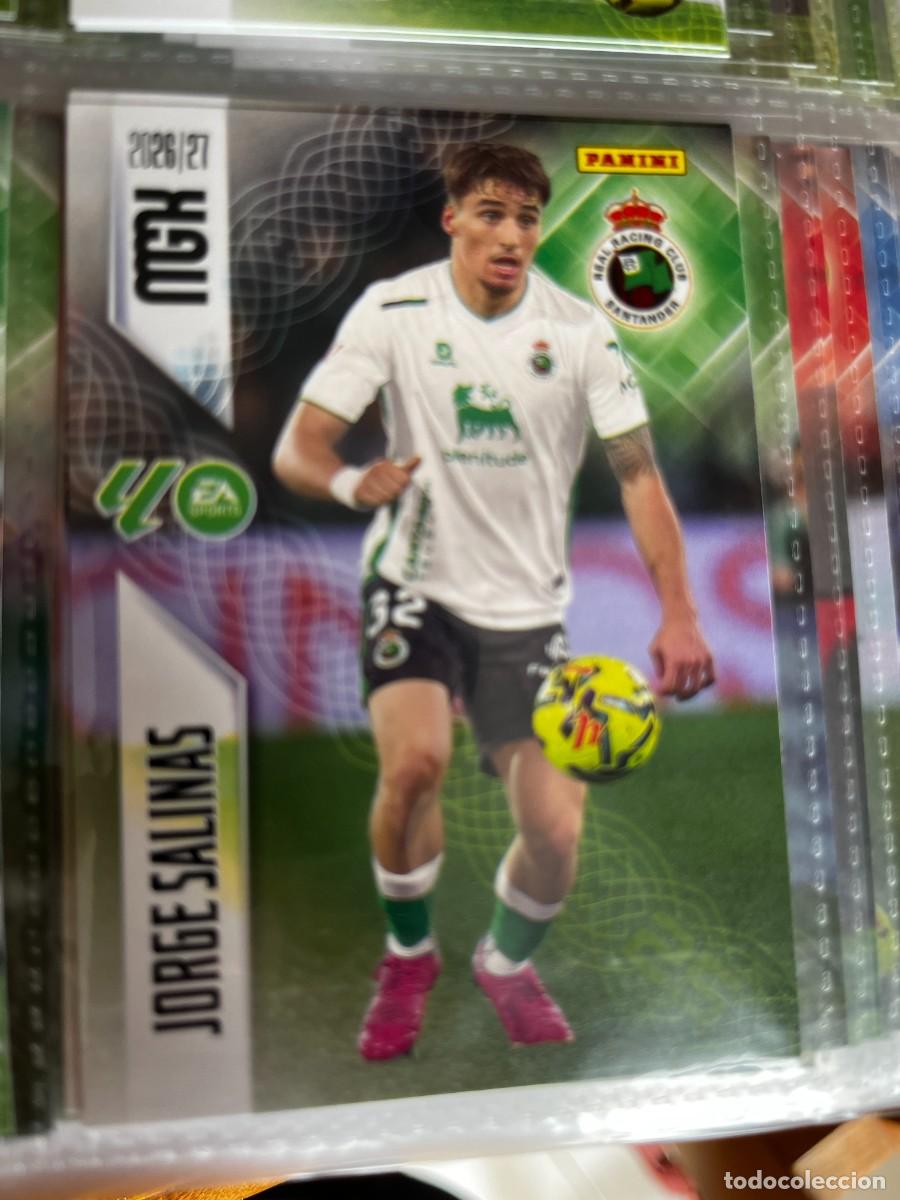 Cromos de f&uacute;tbol: MEGACRACKS MGK 2026 2027 26 27 PANINI N&ordm; 279 JORGE SALINAS RACING DE SANTANDER