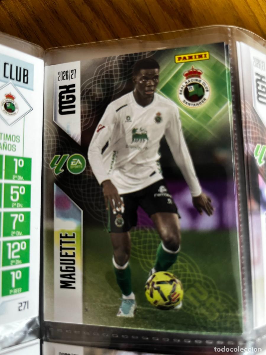 Cromos de f&uacute;tbol: MEGACRACKS MGK 2026 2027 26 27 PANINI N&ordm; 280 MAGUETTE RACING DE SANTANDER