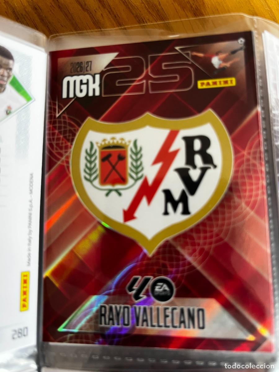 Cromos de f&uacute;tbol: MEGACRACKS MGK 2026 2027 26 27 PANINI N&ordm; 289 ESCUDO RAYO VALLECANO