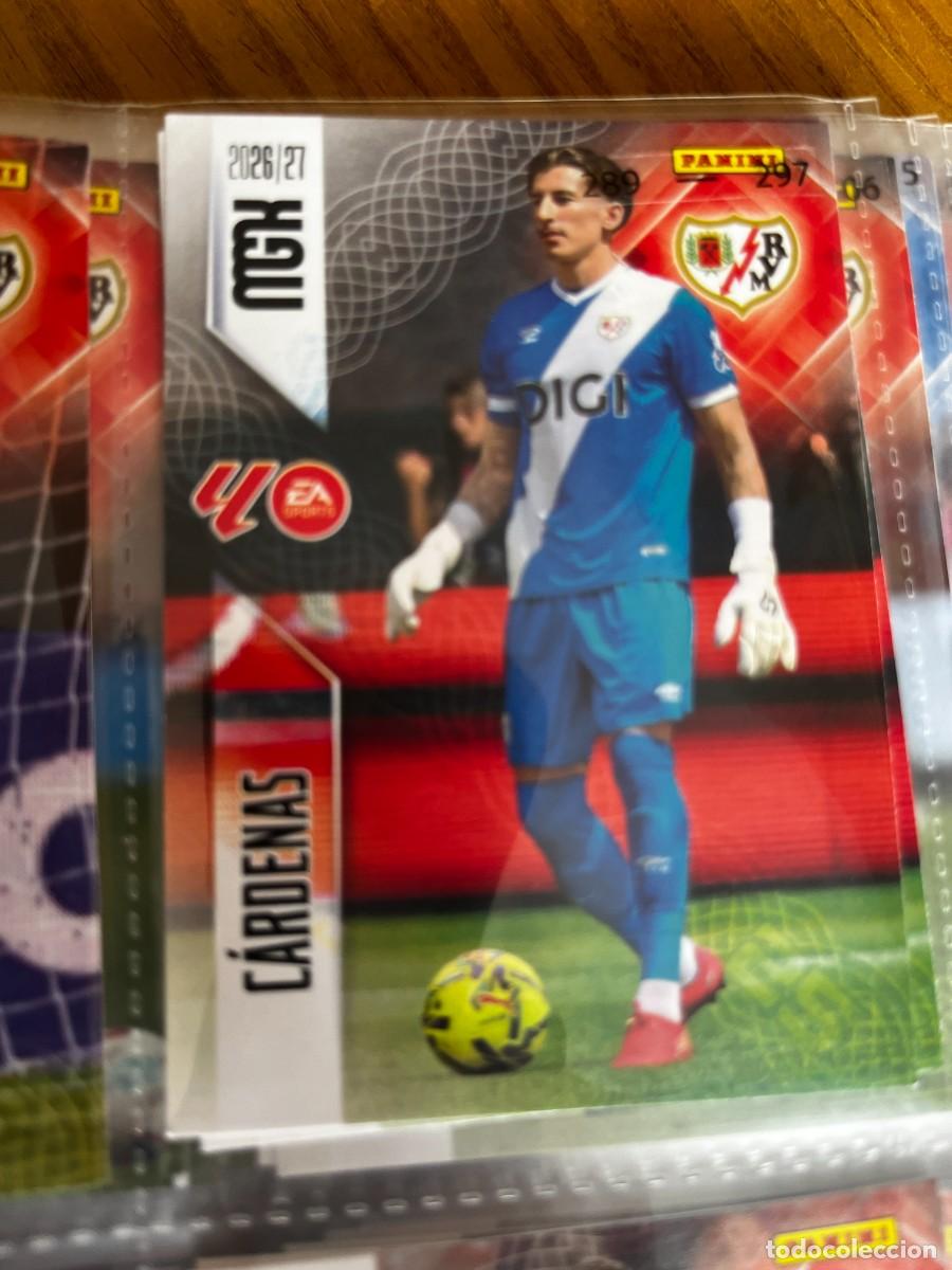 Cromos de f&uacute;tbol: MEGACRACKS MGK 2026 2027 26 27 PANINI N&ordm; 291 CARDENAS RAYO VALLECANO
