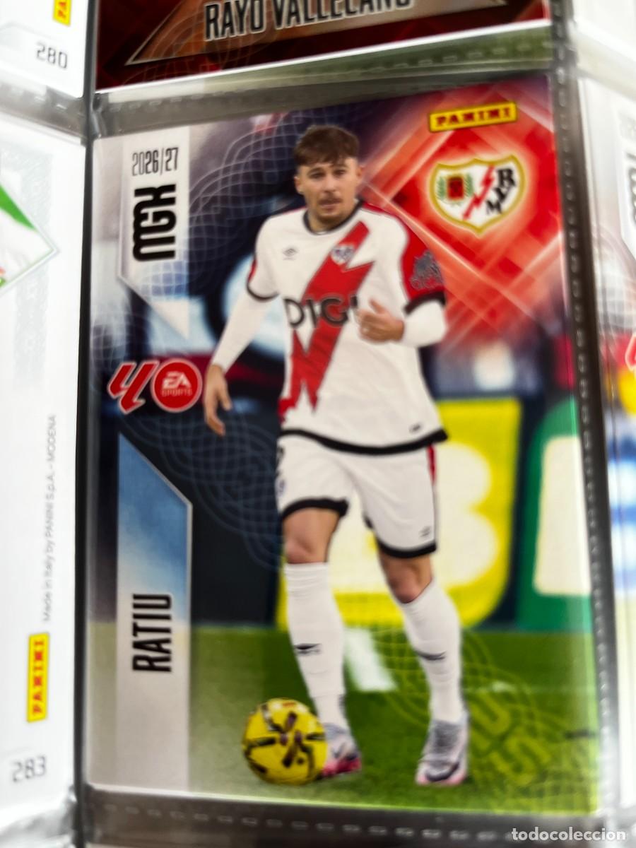 Cromos de f&uacute;tbol: MEGACRACKS MGK 2026 2027 26 27 PANINI N&ordm; 292 RATIU RAYO VALLECANO