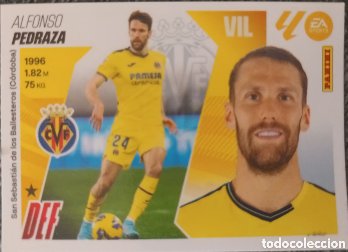 Cromos de f&uacute;tbol: CROMO A. PEDRAZA. VILLAREAL CF