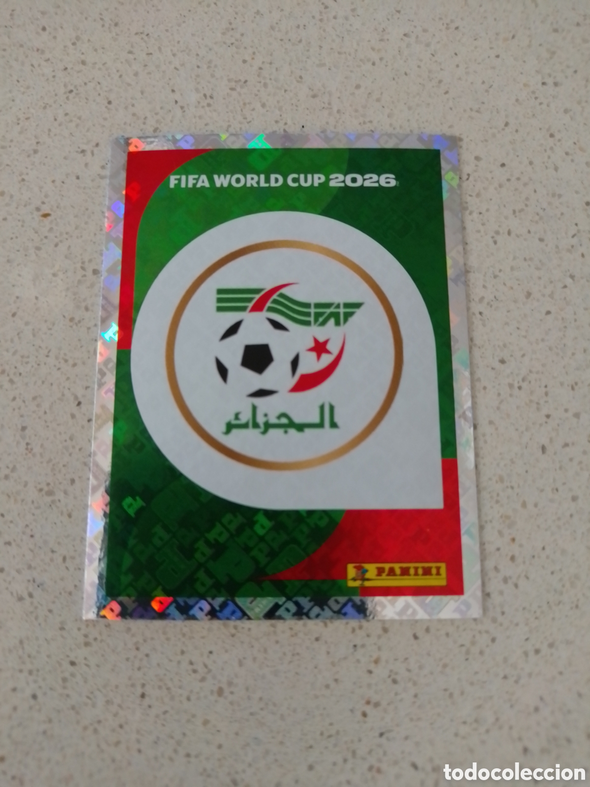 Figurine di Calcio: CROMO NUMERO 1 ESCUDO ARGELIA. MUNDIAL 2026. PANINI.