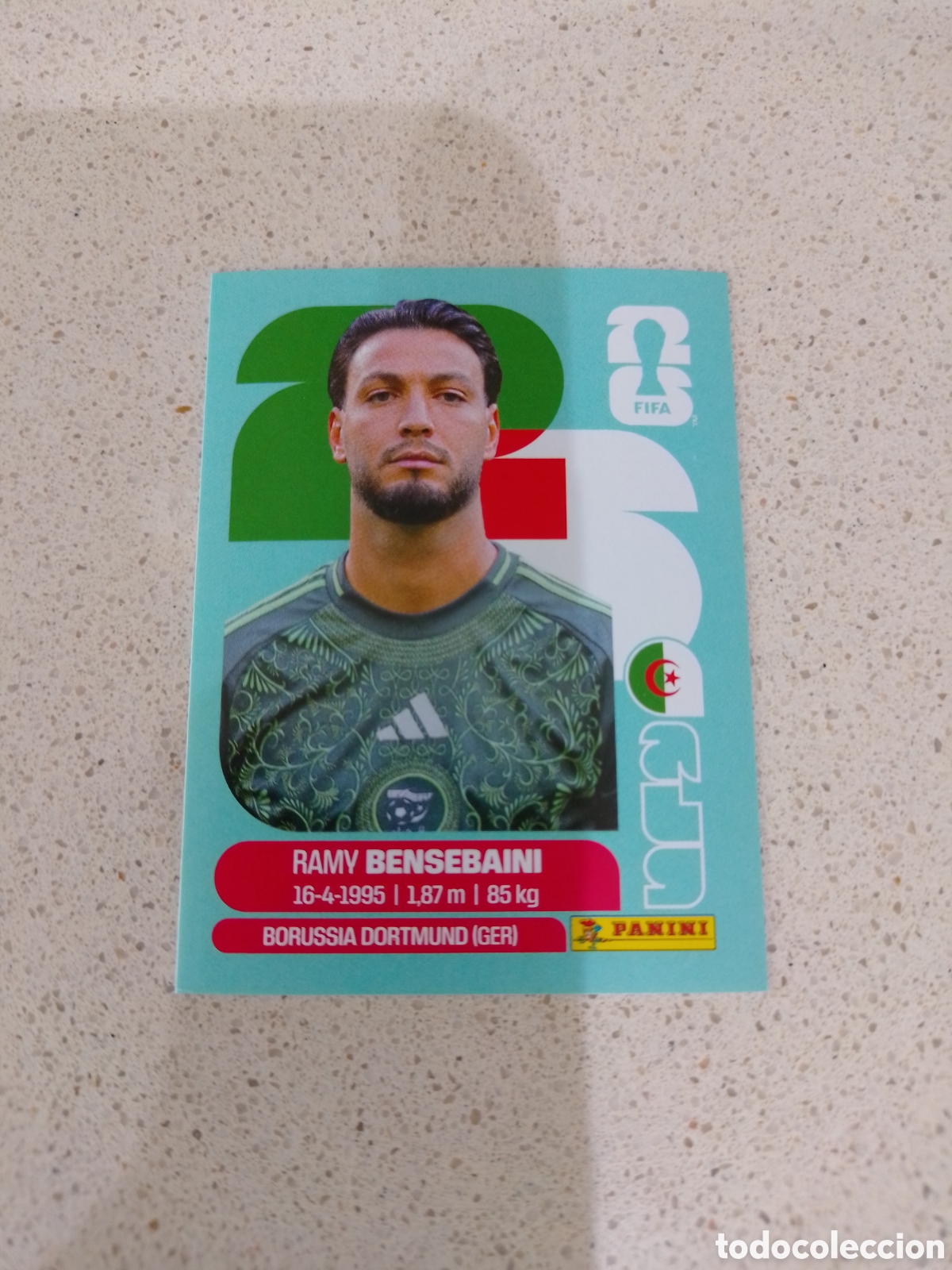 Figurine di Calcio: CROMO NUMERO 3 BENSEBAINI ARGELIA. MUNDIAL 2026. PANINI.