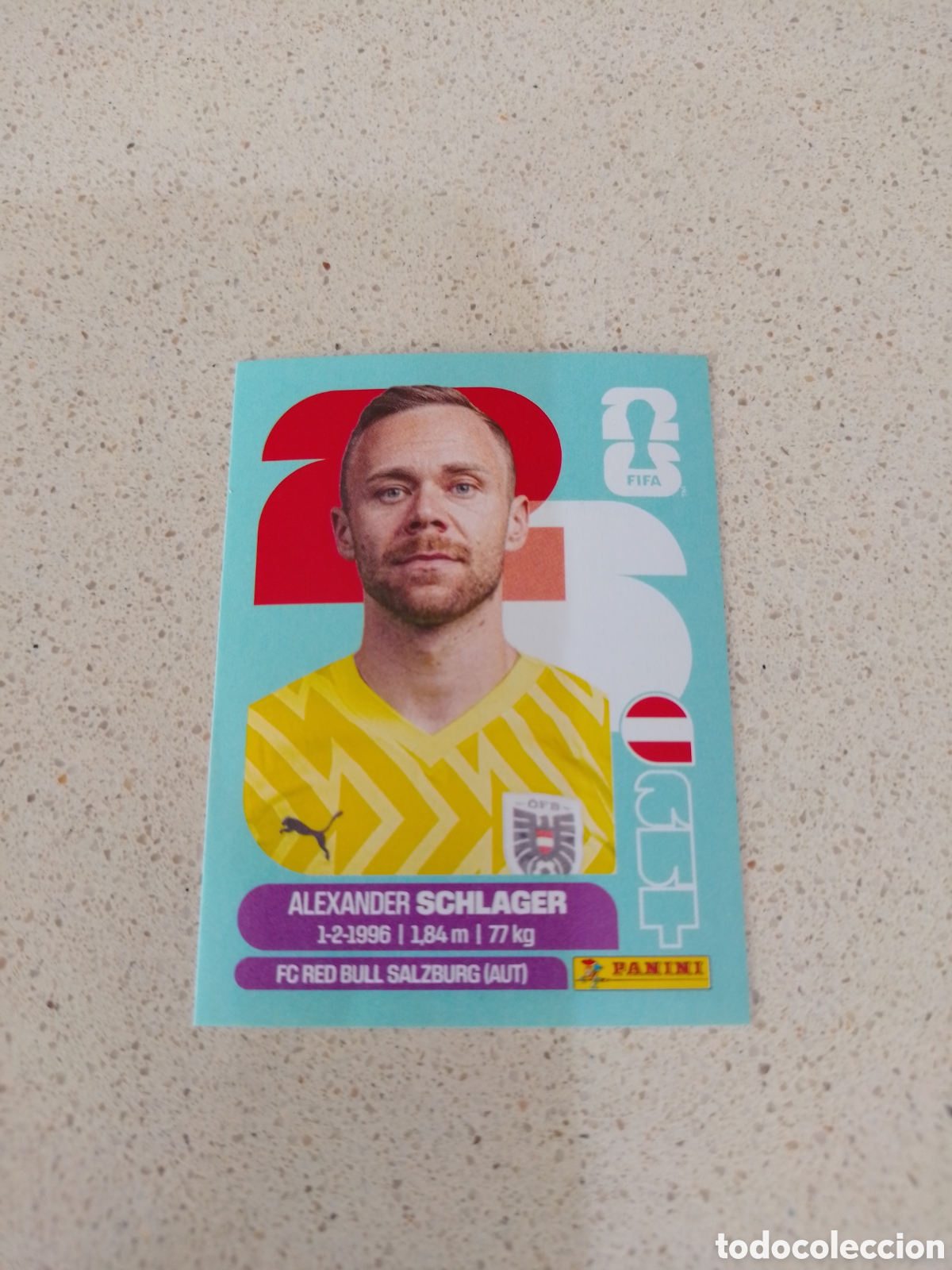 Figurine di Calcio: CROMO NUMERO 2 SCHLAGER AUSTRIA. MUNDIAL 2026. PANINI.