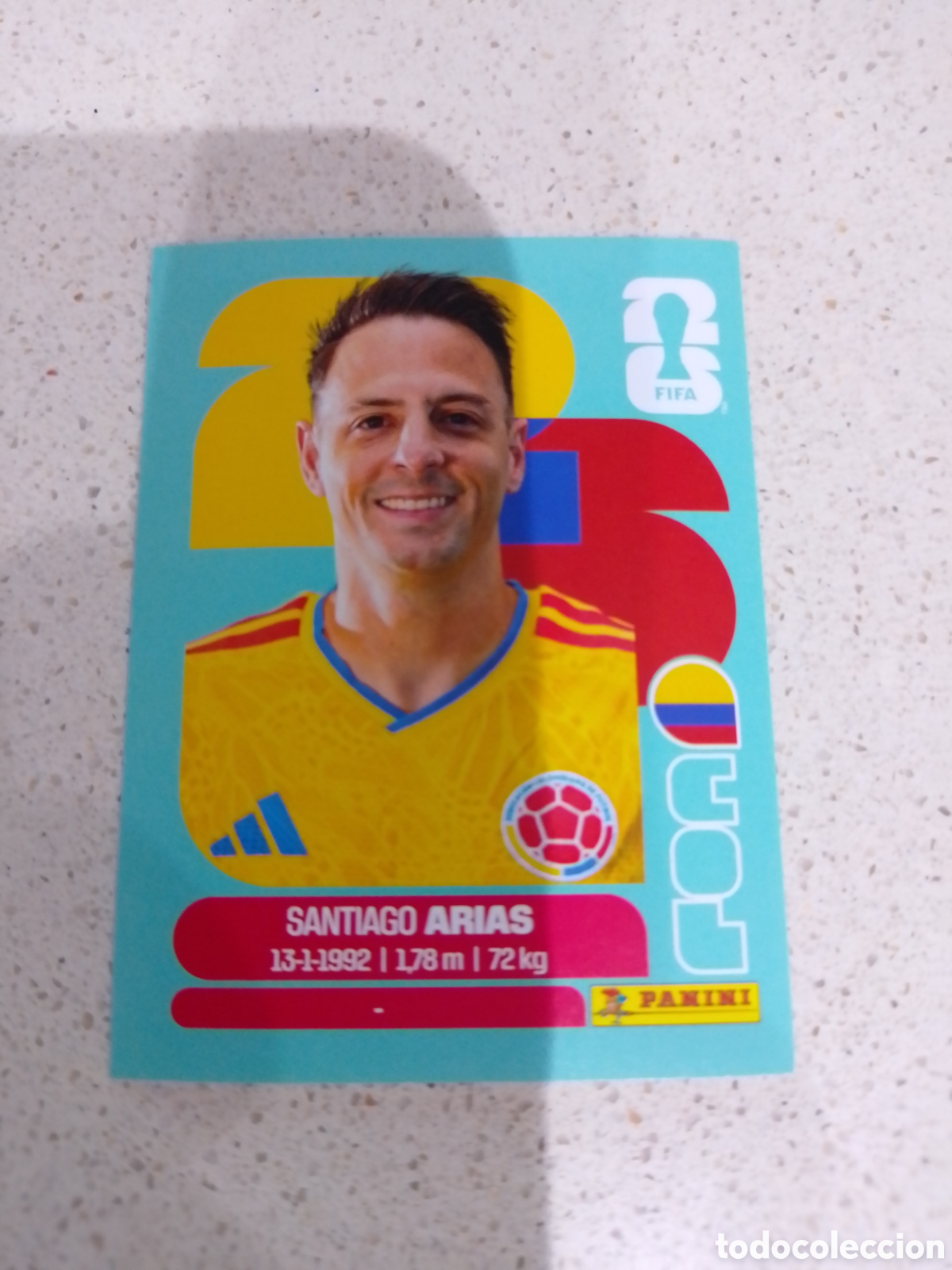 Cromos de f&uacute;tbol: CROMO N&Uacute;MERO 9 ARIAS COLOMBIA . MUNDIAL 2026. PANINI.