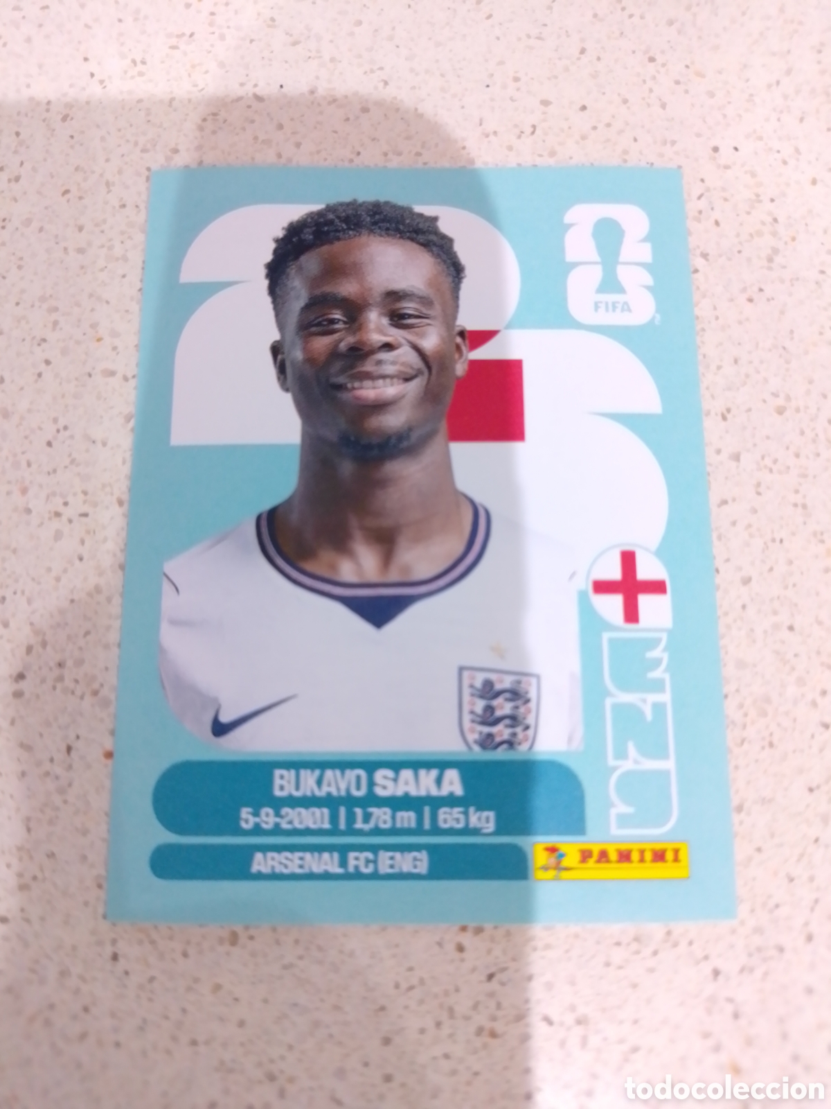 Cromos de f&uacute;tbol: CROMO N&Uacute;MERO 17 SAKA INGLATERRA . MUNDIAL 2026. PANINI.