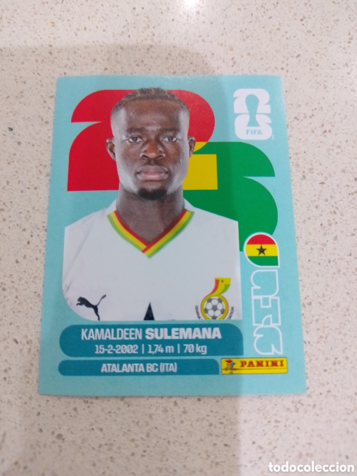 Cromos de f&uacute;tbol: CROMO N&Uacute;MERO 12 SULEMANA GHANA. MUNDIAL 2026. PANINI.