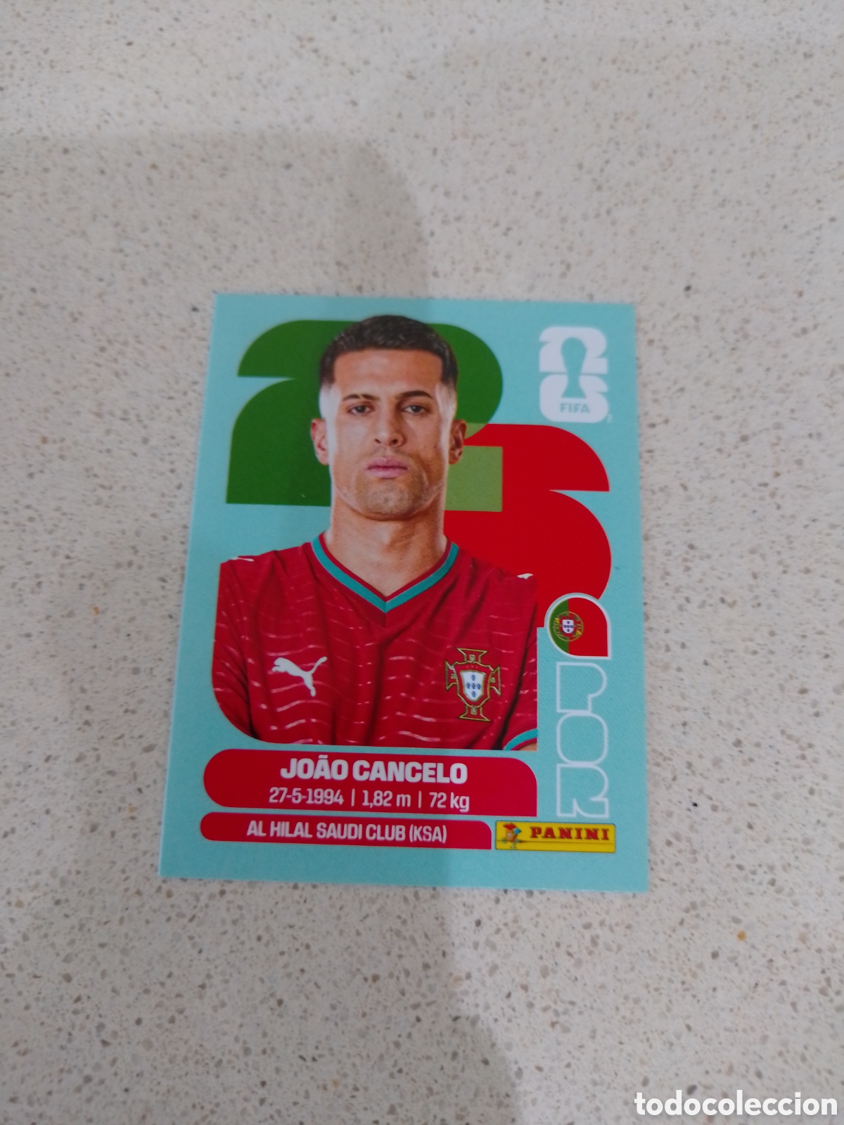 Cromos de f&uacute;tbol: CROMO NUMERO 5 JOAO CANCELO PORTUGAL. MUNDIAL 2026. PANINI.