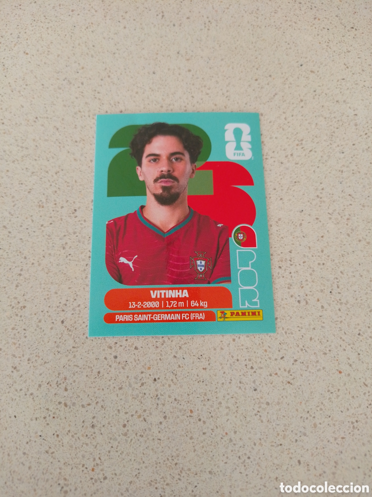 Cromos de f&uacute;tbol: CROMO NUMERO 12 VITINHA PORTUGAL. MUNDIAL 2026. PANINI