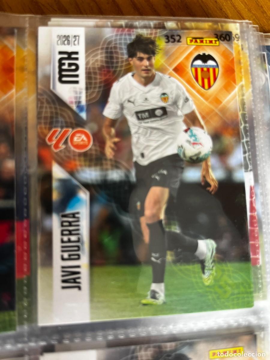 Cromos de f&uacute;tbol: MEGACRACKS MGK 2026 2027 26 27 PANINI N&ordm; 354 JAVI GUERRA VALENCIA