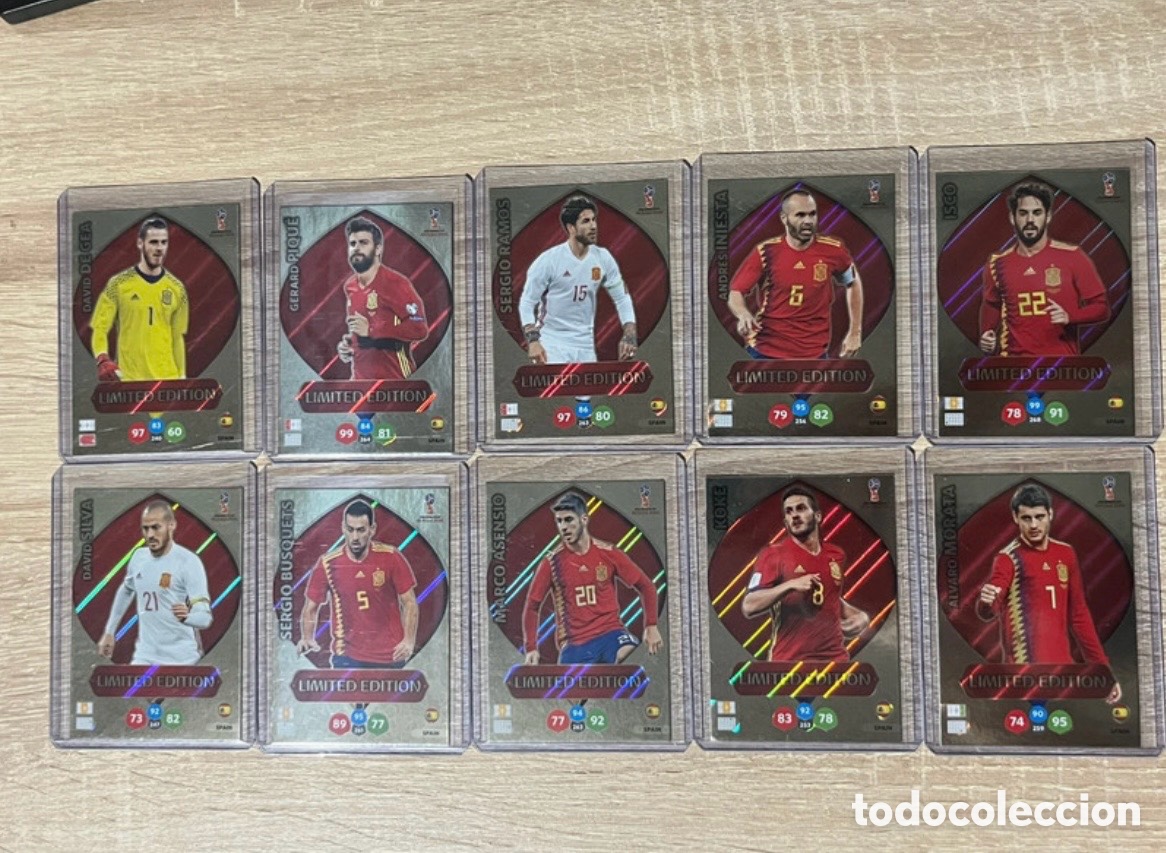 Cartes &agrave; collectionner de Football: TODAS LAS EDICIONES LIMITADAS ESPA&Ntilde;A SPAIN MUNDIAL FIFA WORLD CUP RUSIA 2018 18