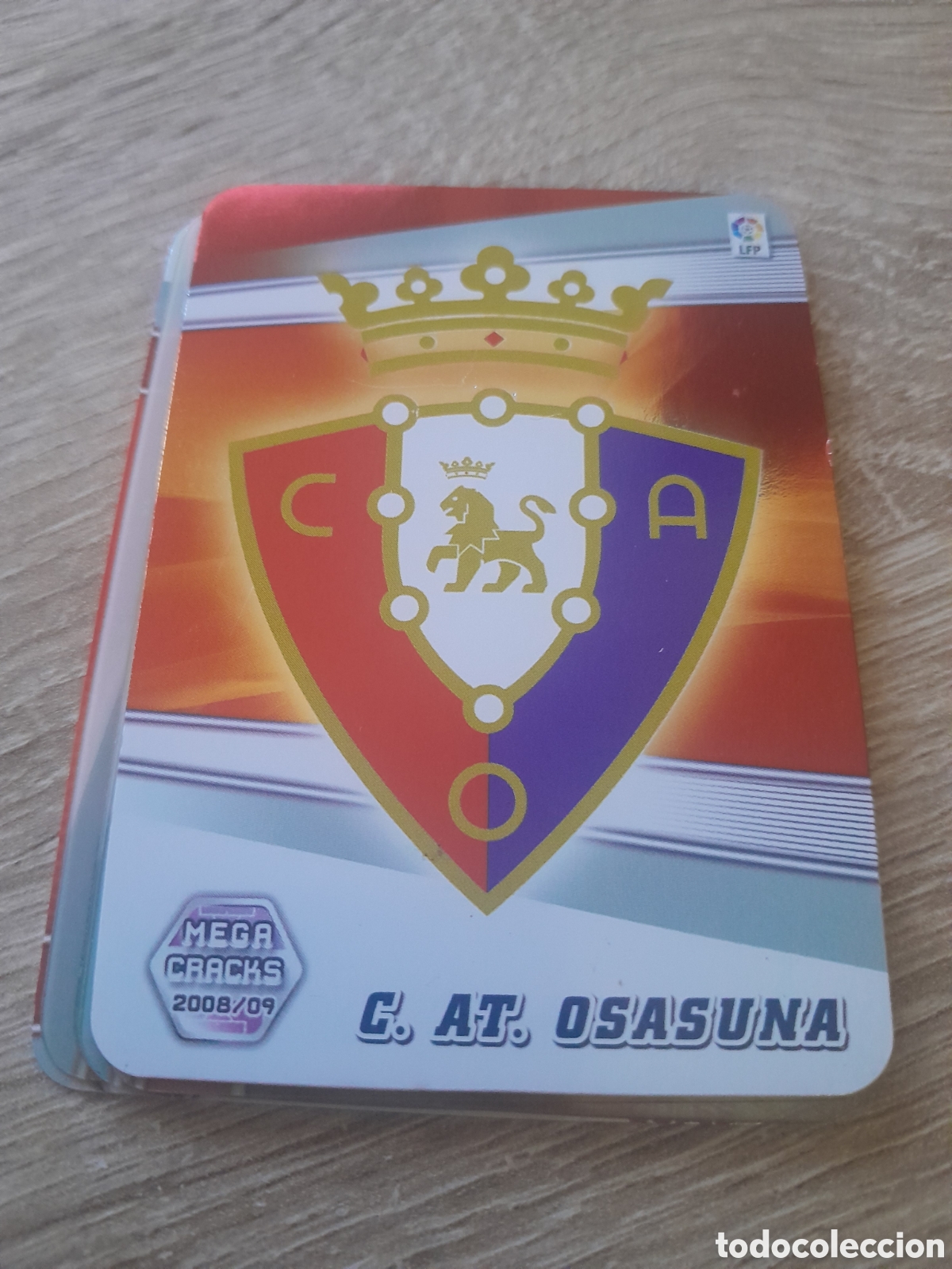 Cromos de f&uacute;tbol: escudo osasuna n&ordm; 217 megacracks 2008 2009 08 09 liga mgk