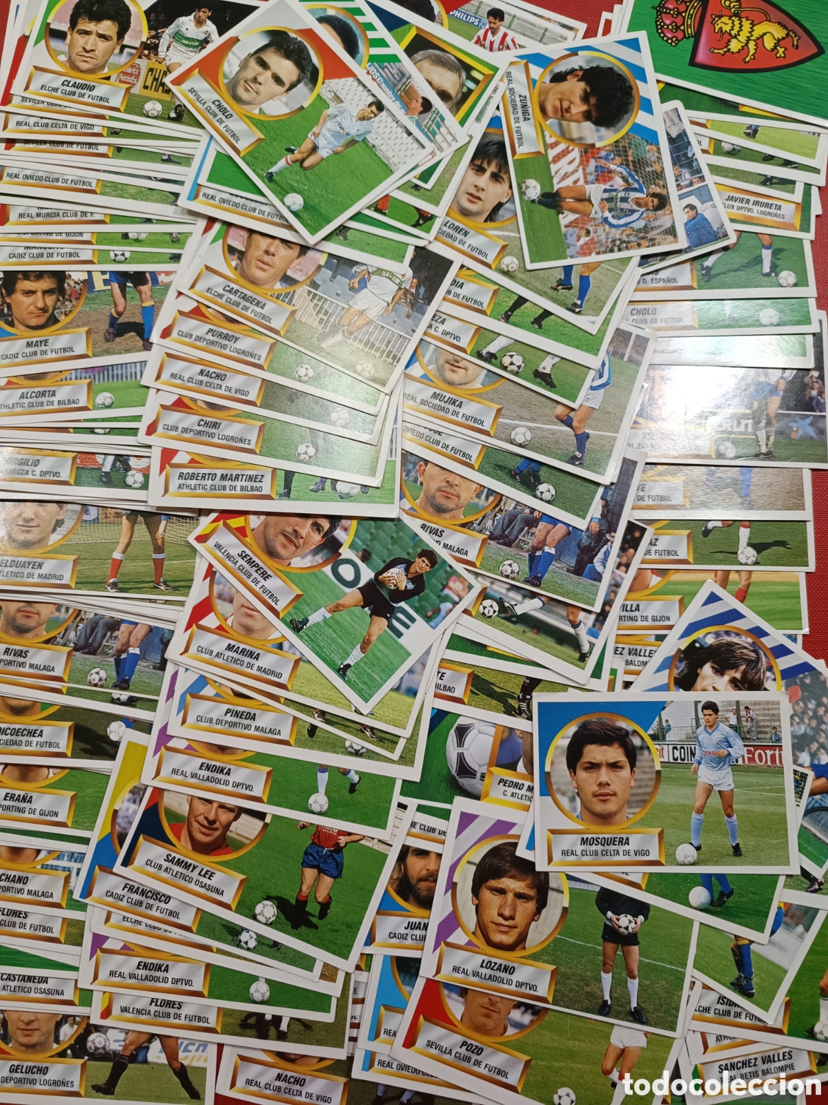 Cromos de f&uacute;tbol: Lote 165 aprox Cromos Liga Este 1988 1989 88 89 Sin pegar