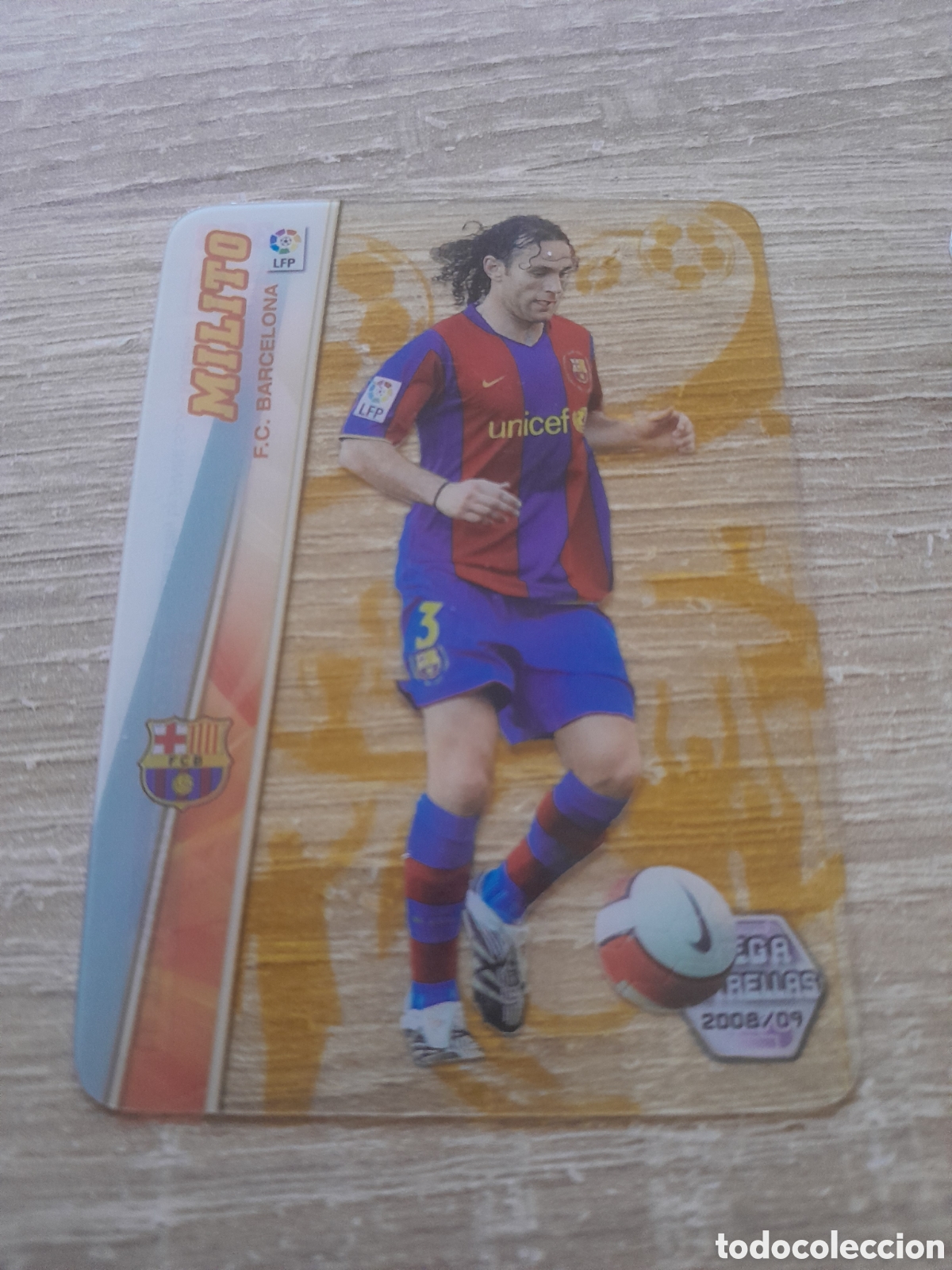 Cromos de f&uacute;tbol: ultracards n&ordm; 368 milito barcelona megacracks 2008 2009 08 09 liga mgk