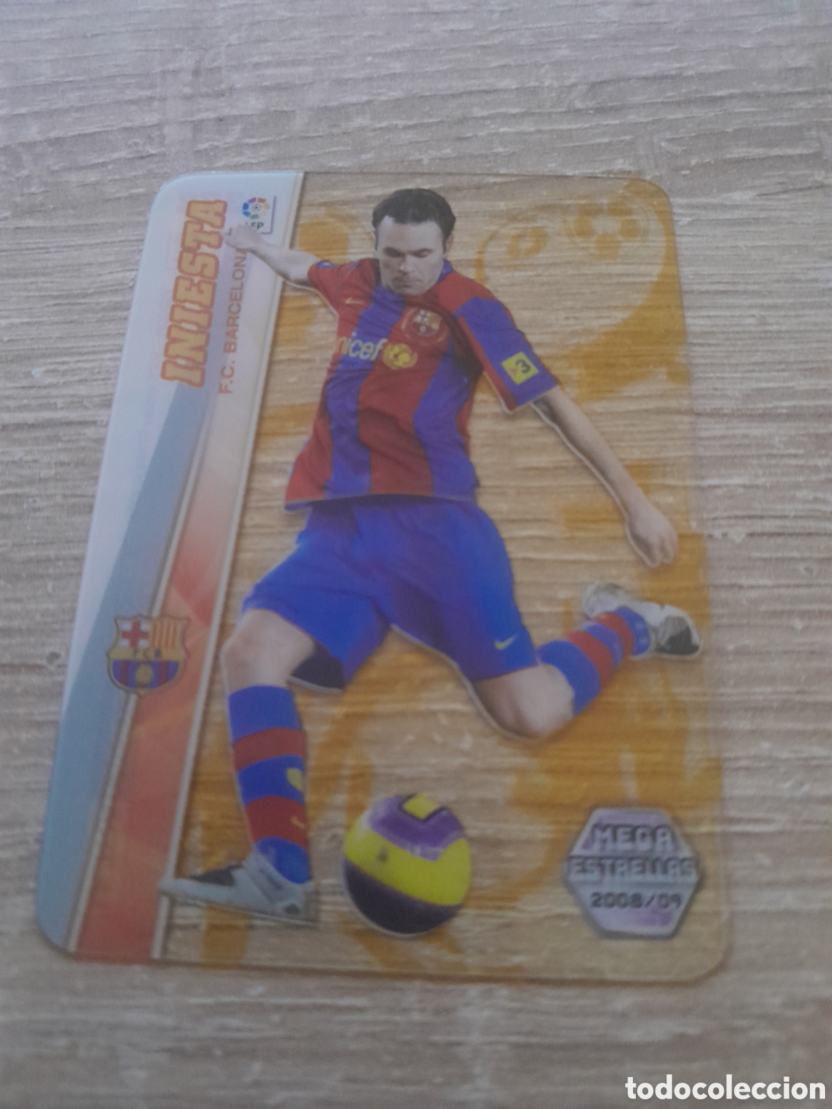 Cromos de f&uacute;tbol: ultracards n&ordm; 378 iniesta barcelona megacracks 2008 2009 08 09 liga mgk