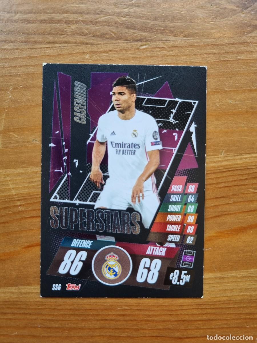 Cromos de f&uacute;tbol: SS6 CASEMIRO (Real Madrid CF) SUPERSTARS. Match Attax 2020 2021 20 21 (Topps)