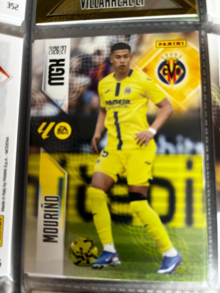 Cromos de f&uacute;tbol: MEGACRACKS MGK 2026 2027 26 27 PANINI N&ordm; 364 MOURI&Ntilde;O VILLARREAL