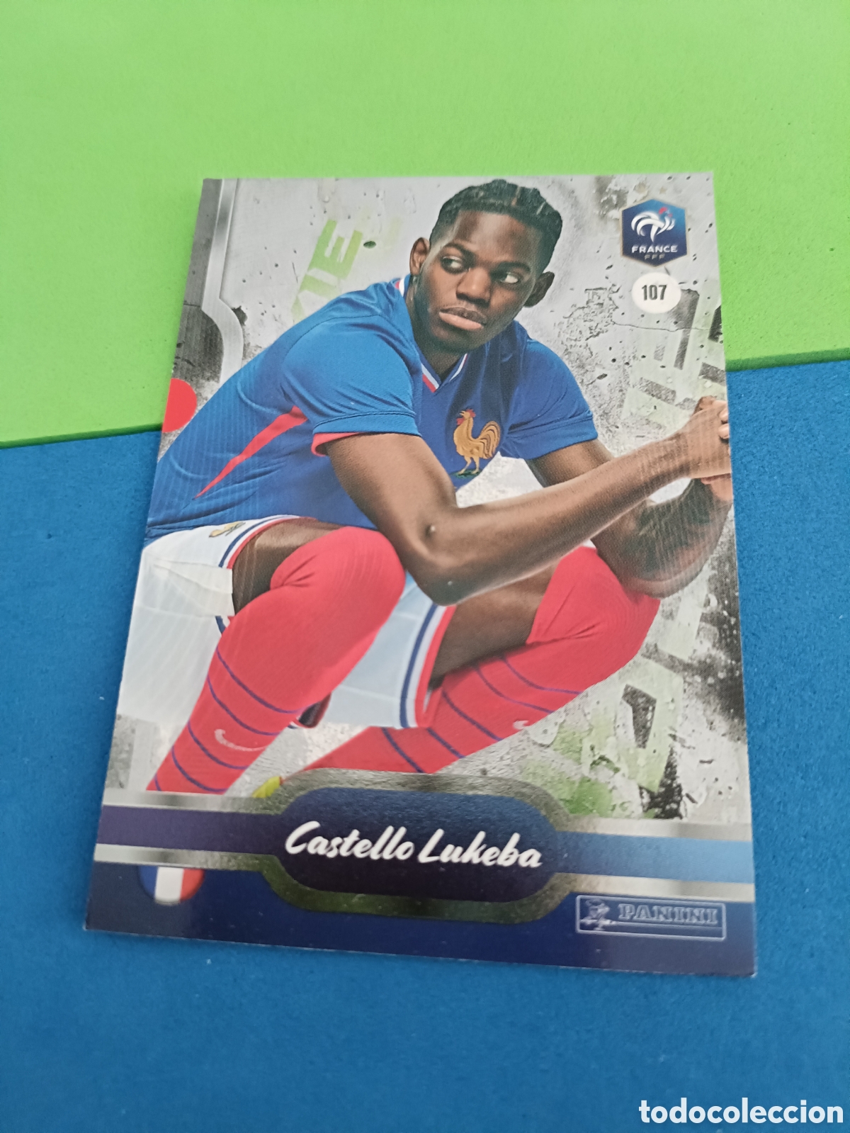 Football Stickers: PANINI FFF BLEU COLLECTIF 2025 brillante - 107 Lukeba
