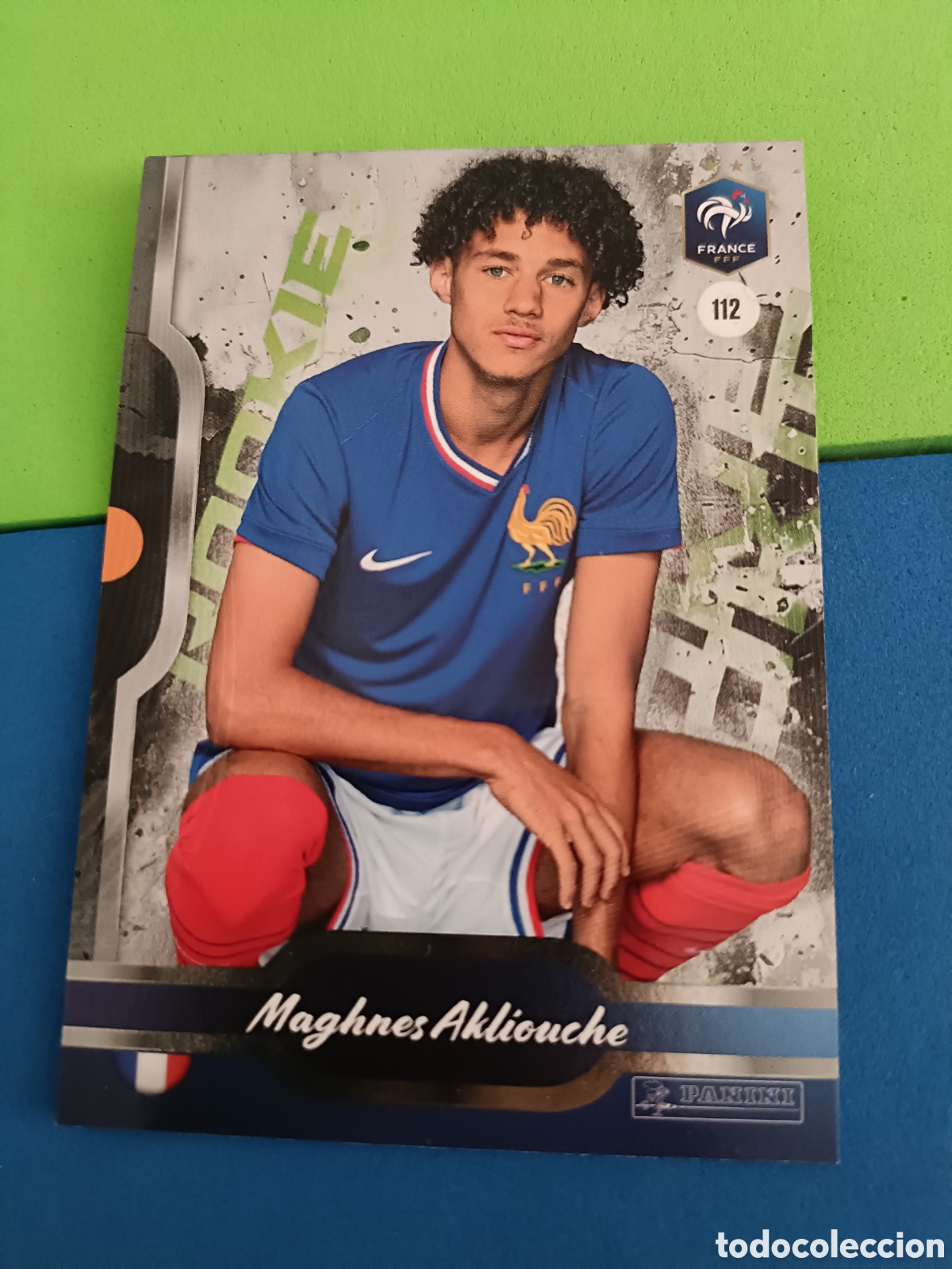 Cromos de f&uacute;tbol: PANINI FFF BLEU COLLECTIF 2025 brillante - 112 Akliouche