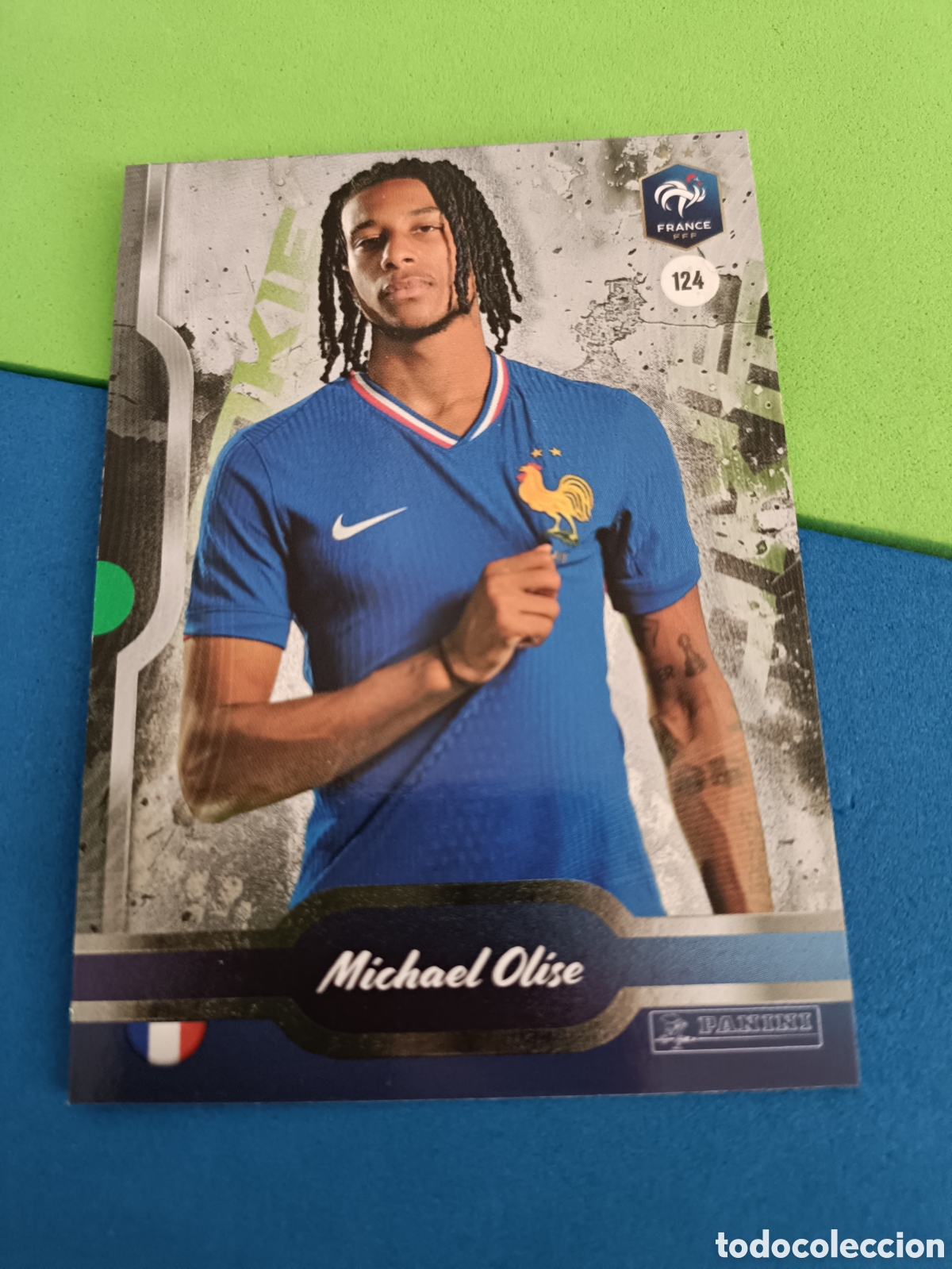Cromos de f&uacute;tbol: PANINI FFF BLEU COLLECTIF 2025 brillante - 124 Olise