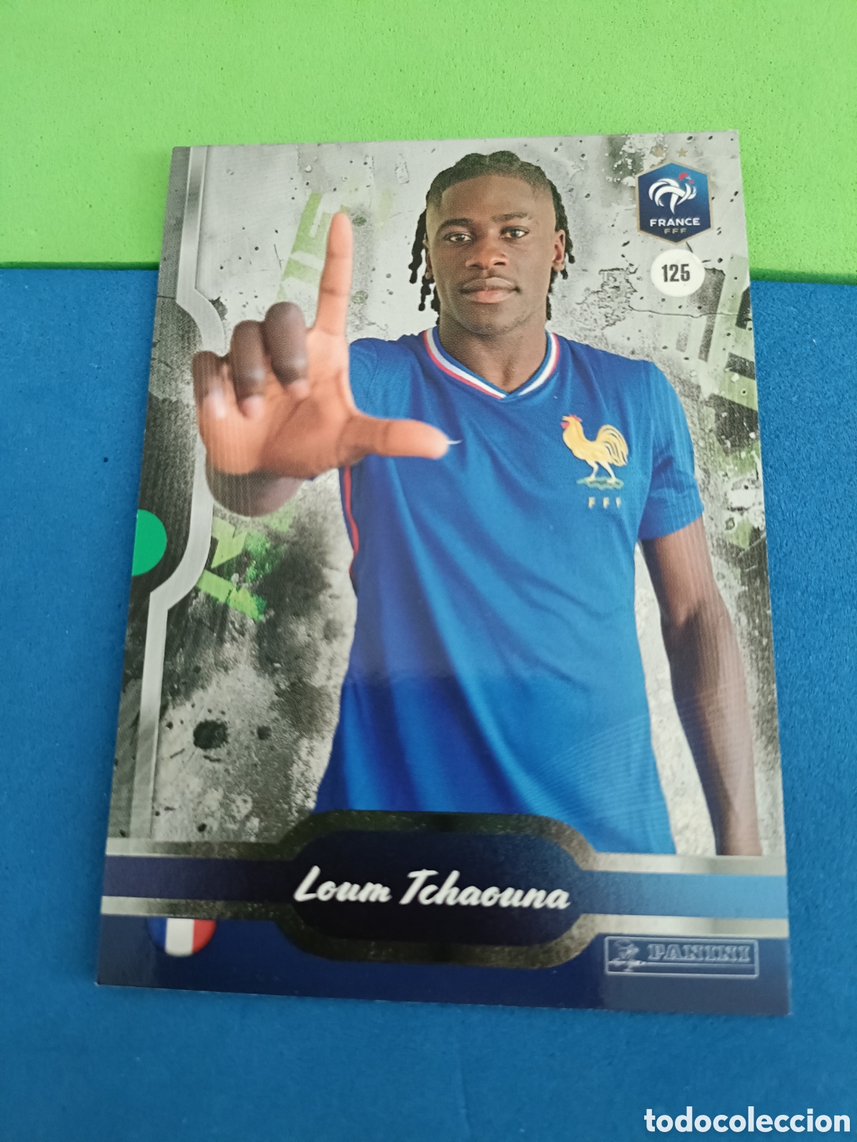 Cromos de f&uacute;tbol: PANINI FFF BLEU COLLECTIF 2025 brillante - 125 Tchauna