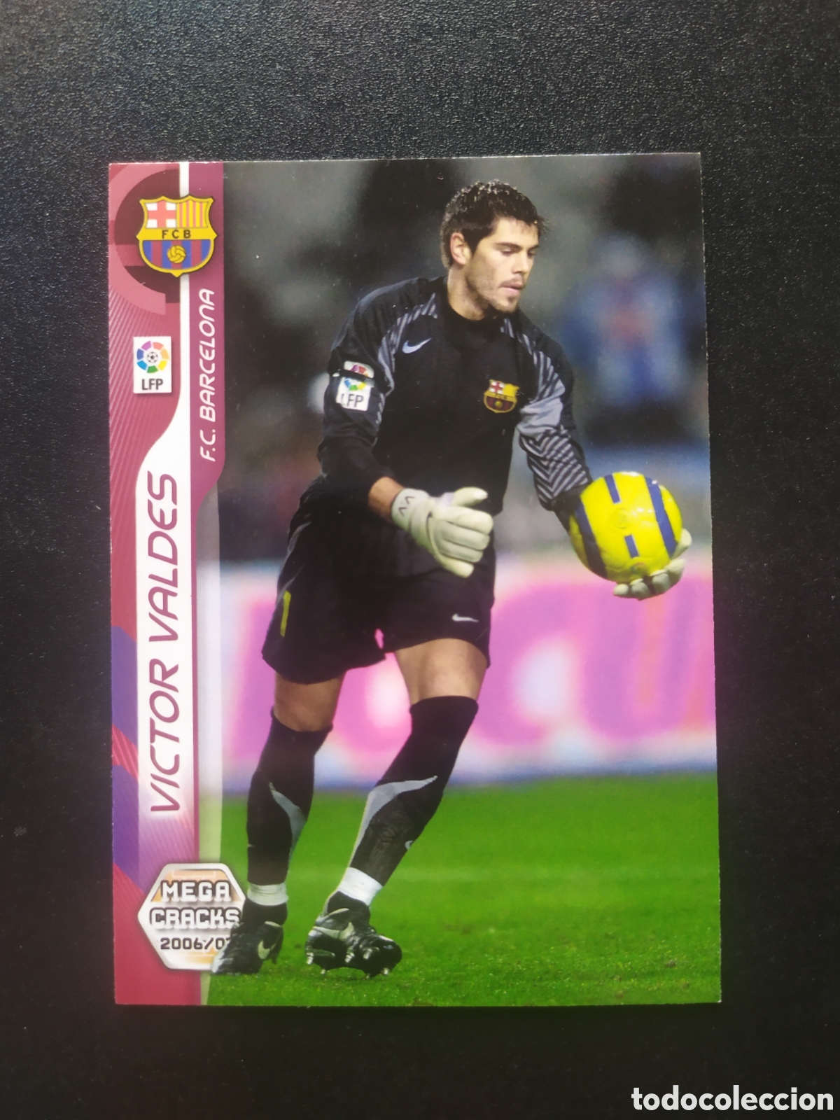 Cromos de f&uacute;tbol: Megacracks 2006 2007 06 07 panini Victor Vald&eacute;s n&deg; 38 Barcelona