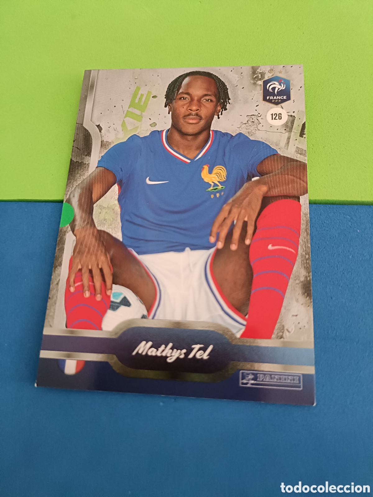 Cromos de f&uacute;tbol: PANINI FFF BLEU COLLECTIF 2025 brillante - 126 Mathys Tel