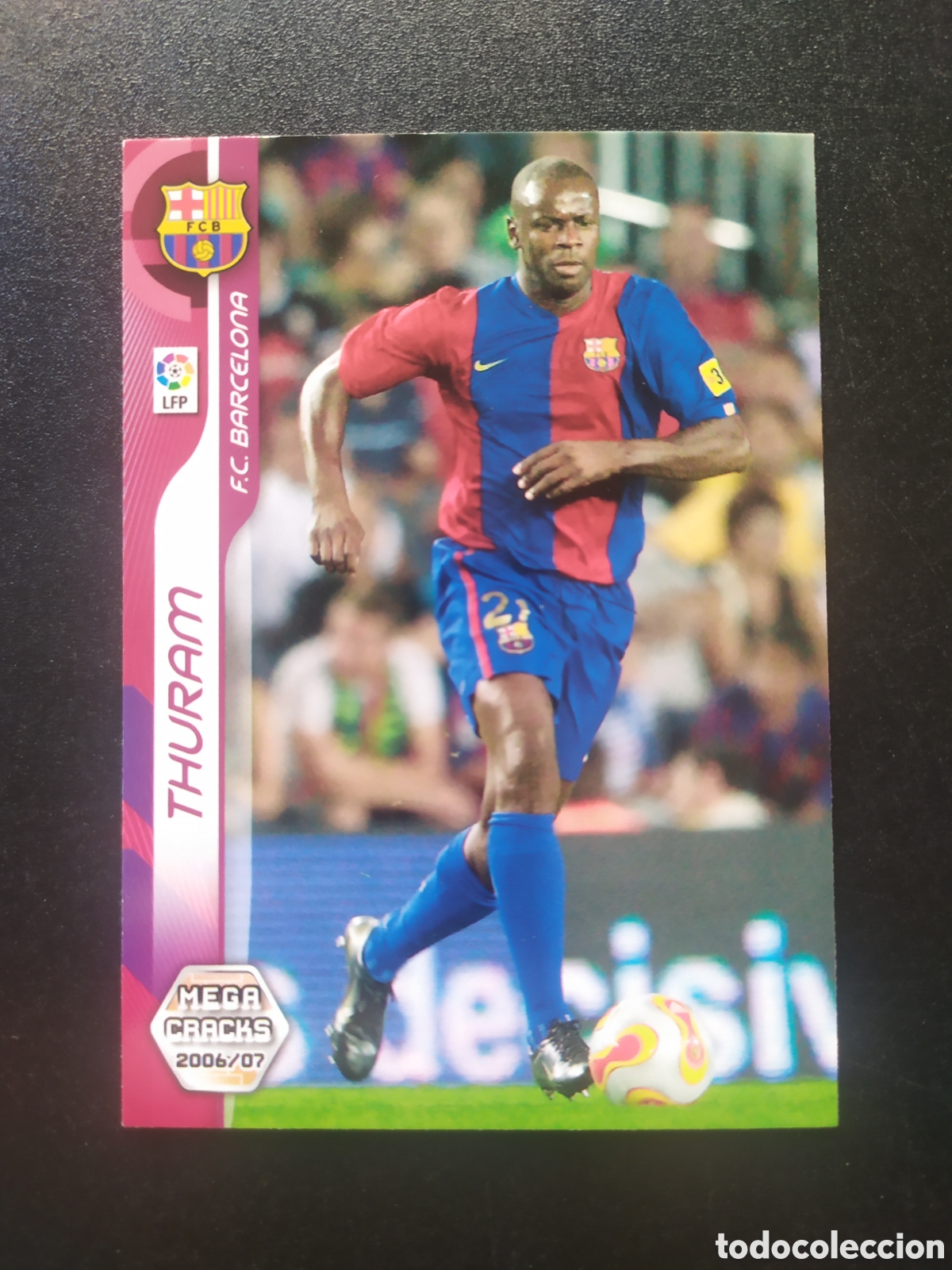 Cromos de f&uacute;tbol: Megacracks 2006 2007 06 07 panini Thuram nuevo fichaje n&deg; 465 Barcelona