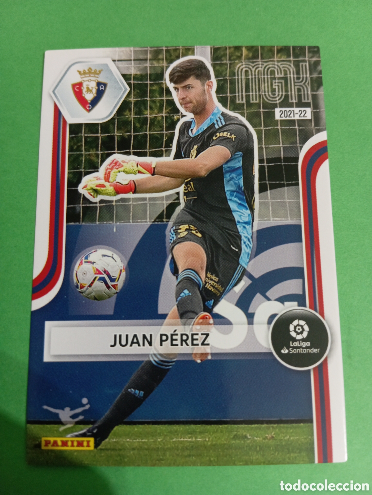 Cromos de f&uacute;tbol: Juan P&eacute;rez Osasuna n&deg;255 / PANINI MEGACRACKS 2021/2022