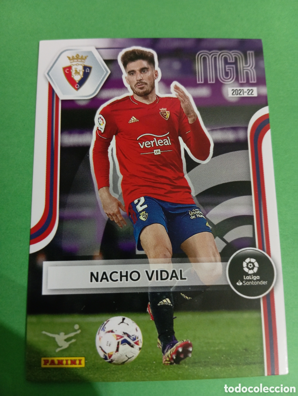 Cromos de f&uacute;tbol: Nacho Vidal Osasuna n&deg;256 / PANINI MEGACRACKS 2021/2022