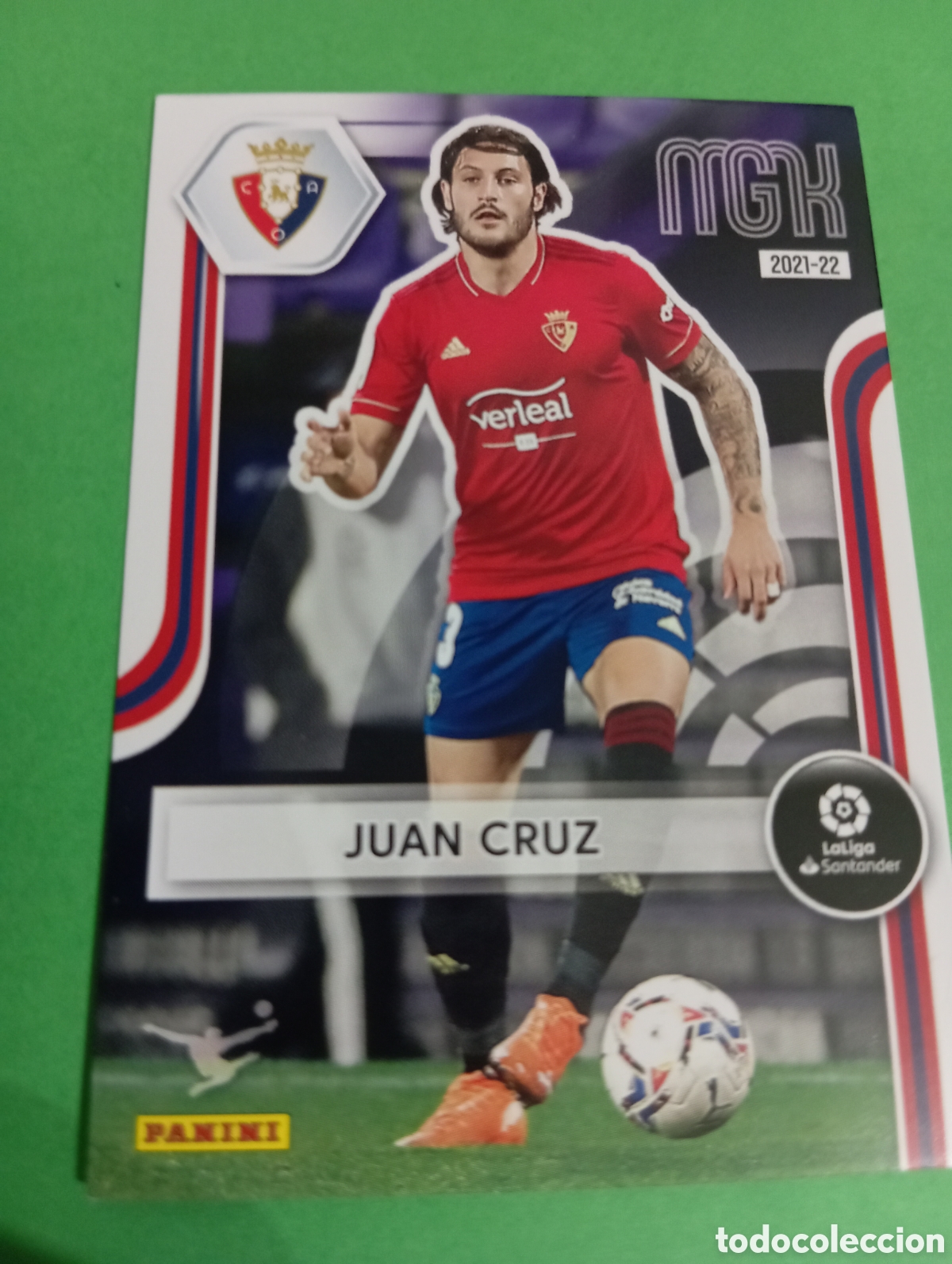 Cromos de f&uacute;tbol: Juan Cruz Osasuna n&deg;260 / PANINI MEGACRACKS 2021/2022
