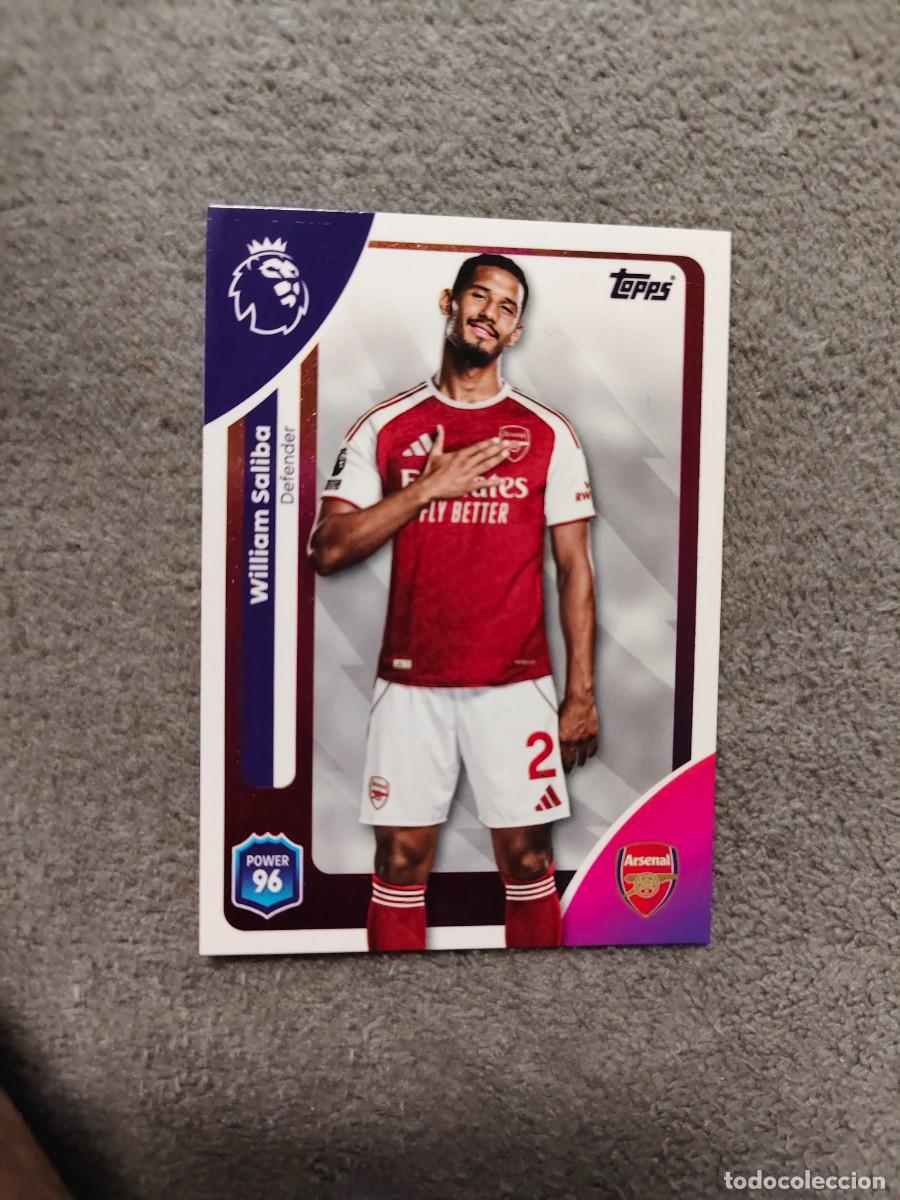 Cromos de f&uacute;tbol: 3 PREMIER LEAGUE 2025 26 WILLIAM SALIBA ARSENAL TOPPS 25 2026 TRADING CARDS AAL