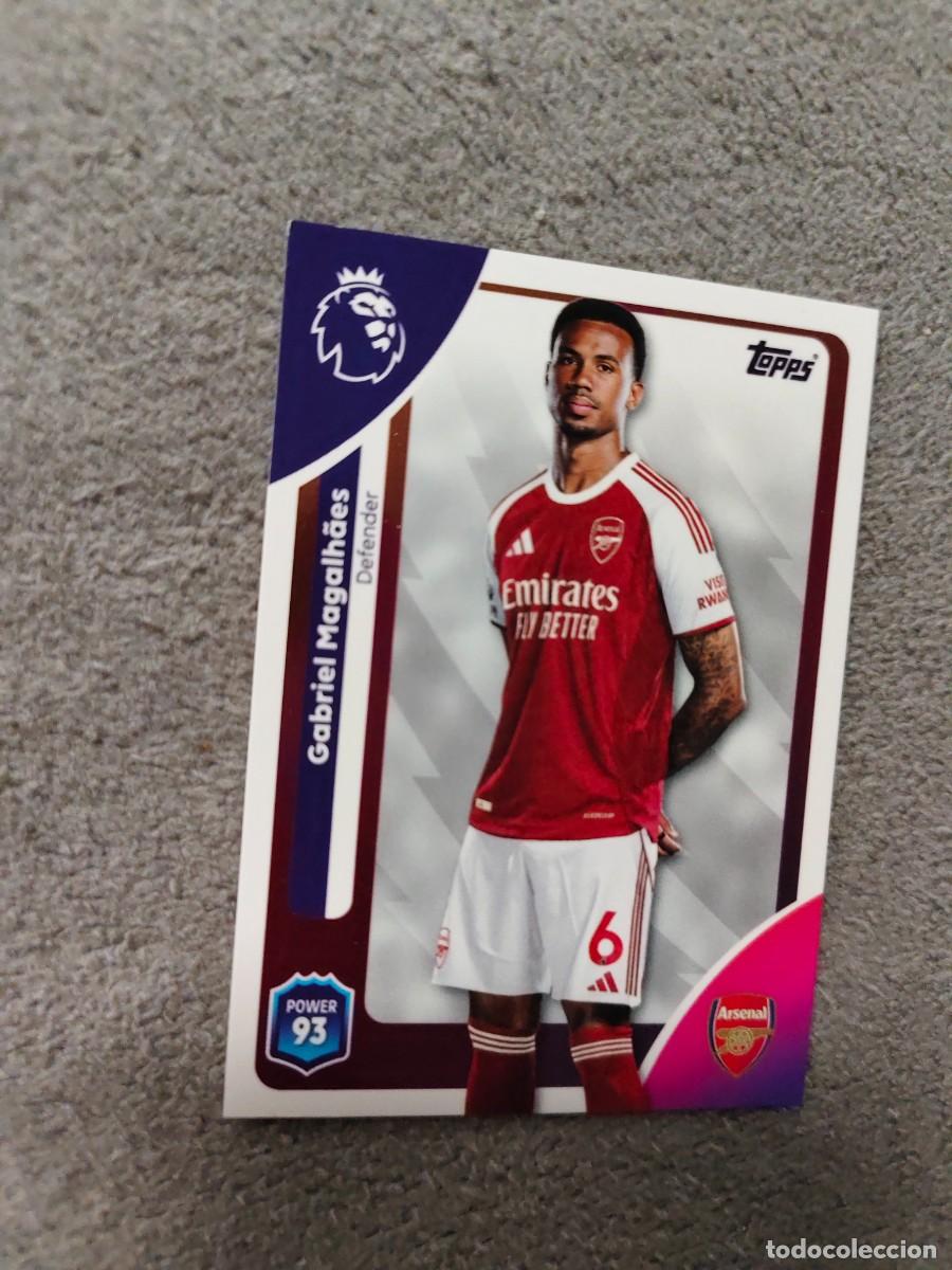 Cromos de f&uacute;tbol: 4 PREMIER LEAGUE 2025 26 GABRIEL MAGALH&Atilde;ES ARSENAL TOPPS 25 2026 TRADING CARDS AAL