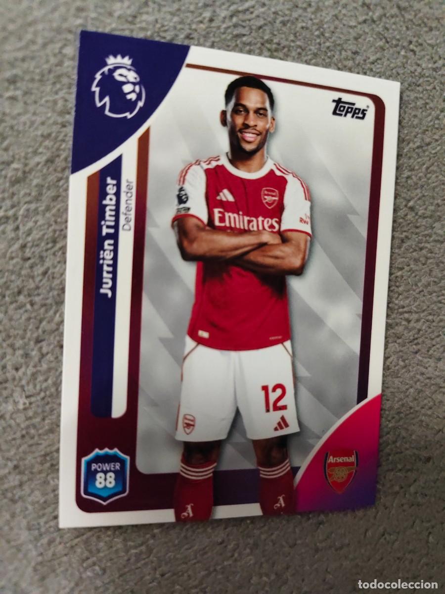 Cromos de f&uacute;tbol: 5 PREMIER LEAGUE 2025 26 JURRI&Euml;N TIMBER ARSENAL TOPPS 25 2026 TRADING CARDS AAL