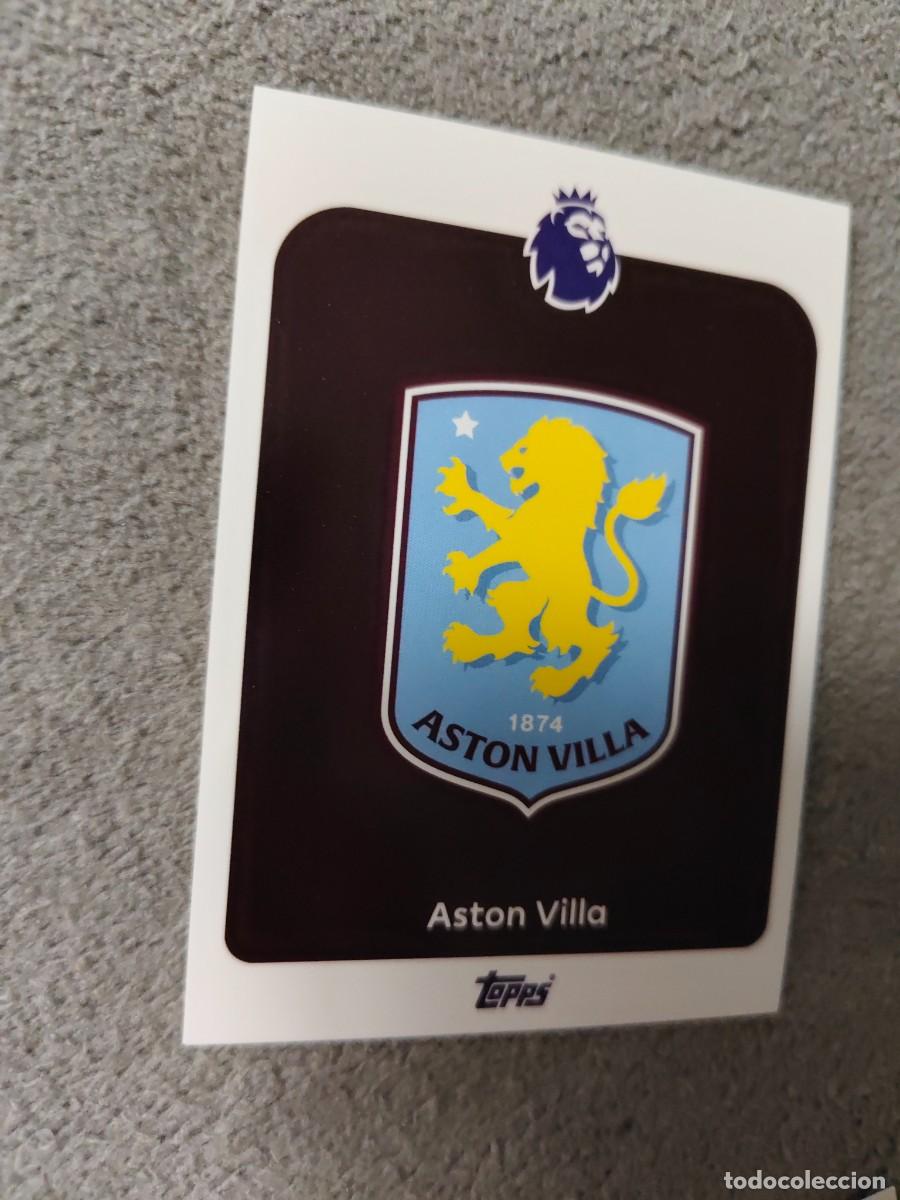 Cromos de f&uacute;tbol: 19 PREMIER LEAGUE 2025 26 BADGE ESCUDO ASTON VILLA TOPPS 25 2026 TRADING CARDS AAL