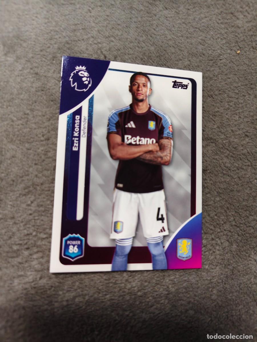 Cromos de f&uacute;tbol: 22 PREMIER LEAGUE 2025 26 EZRI KONSA ASTON VILLA TOPPS 25 2026 TRADING CARDS AAL