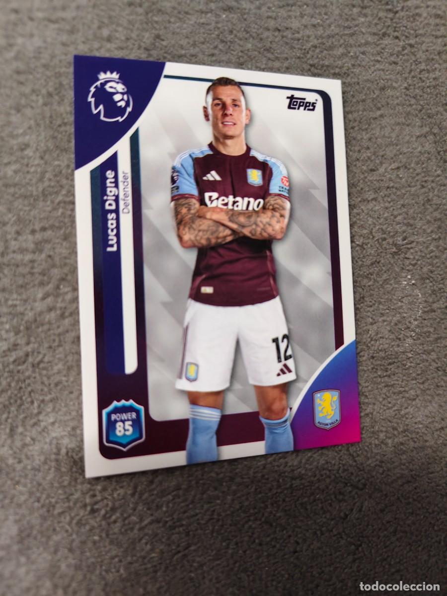 Cromos de f&uacute;tbol: 24 PREMIER LEAGUE 2025 26 LUCAS DIGNE ASTON VILLA TOPPS 25 2026 TRADING CARDS AAL