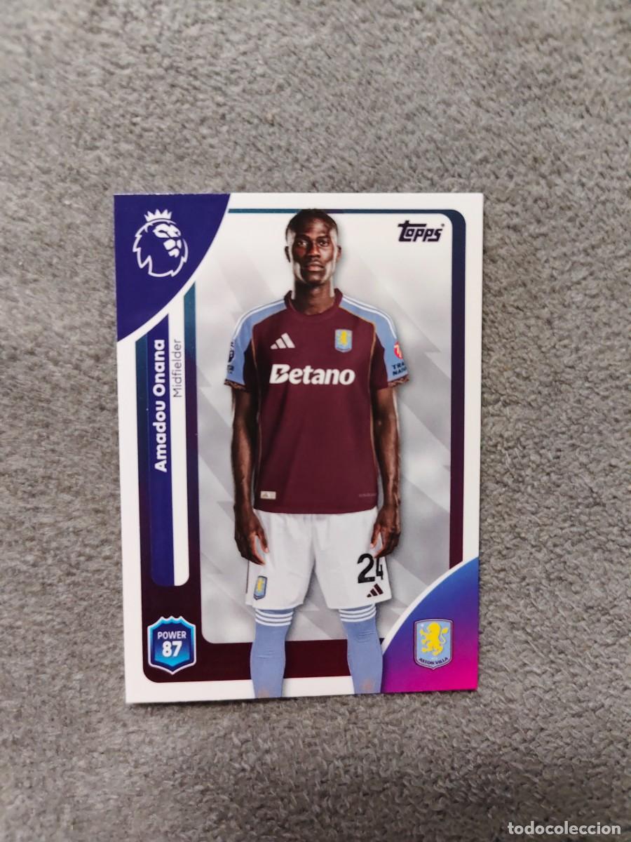 Cromos de f&uacute;tbol: 26 PREMIER LEAGUE 2025 26 AMADOU ONANA ASTON VILLA TOPPS 25 2026 TRADING CARDS AAL